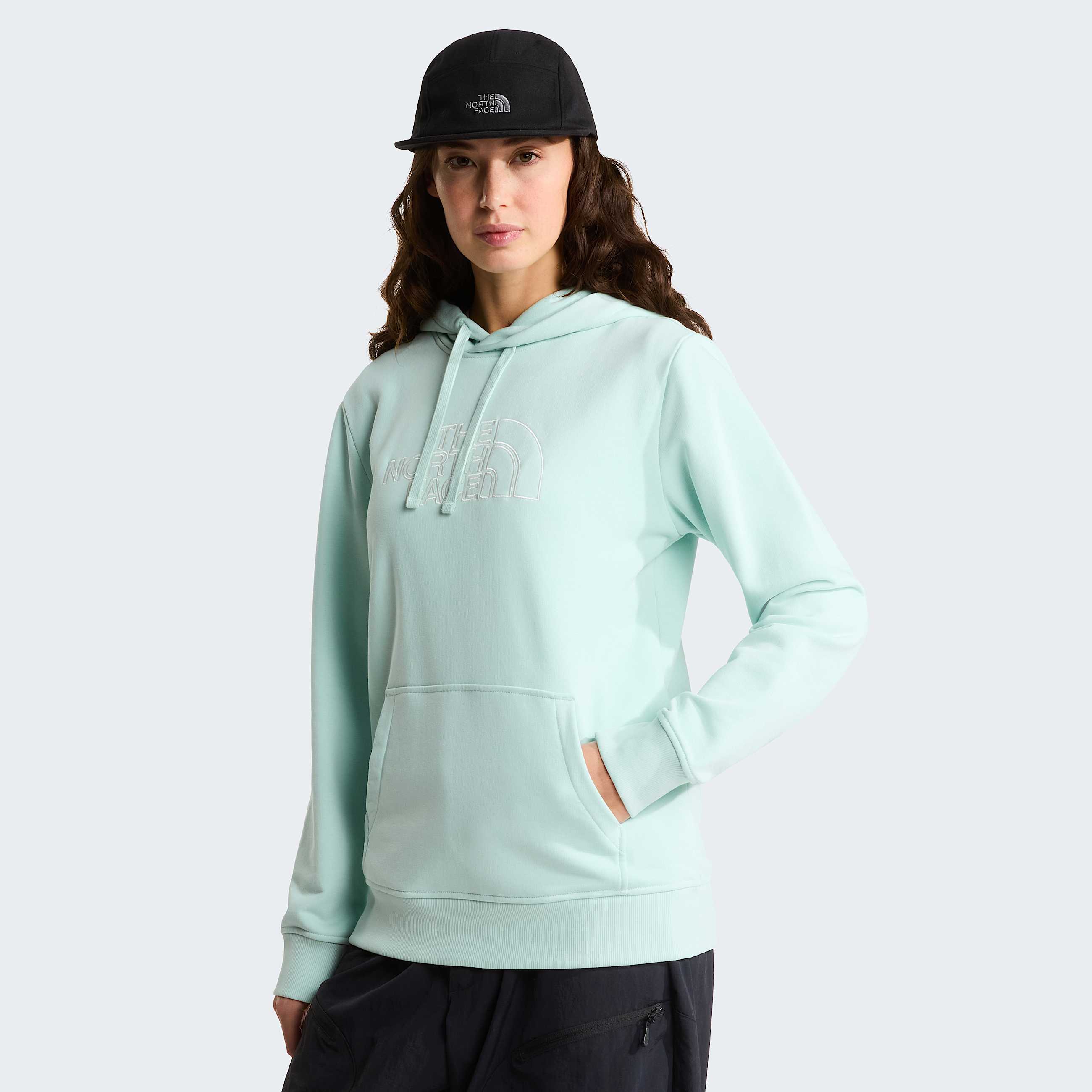 Drew Peak Lighthoodie voor dames TNF Opal FrostWhite Dune HERO