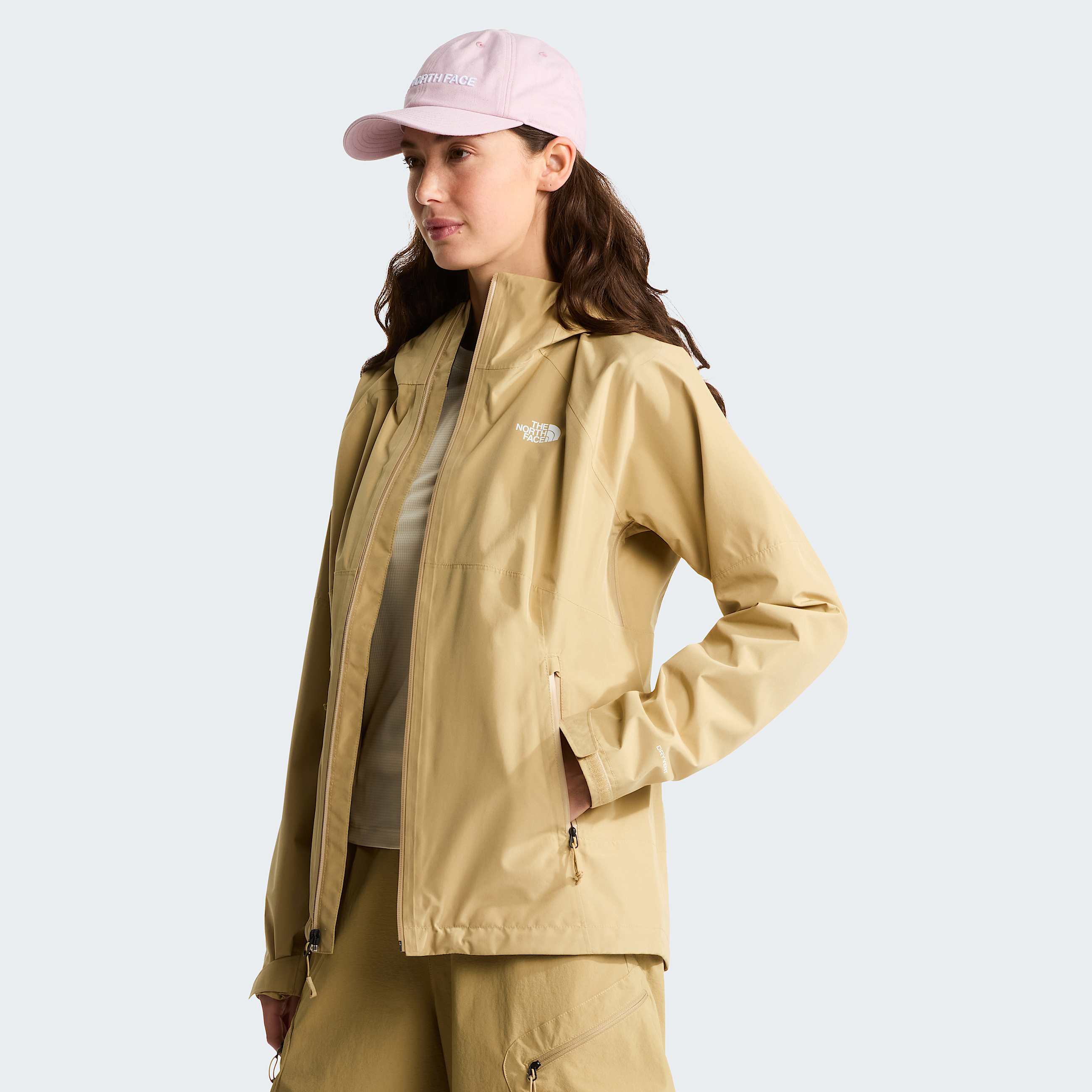Womens Diablo Dynamic ZipIn Jacket TNF Khaki Stone ALT4