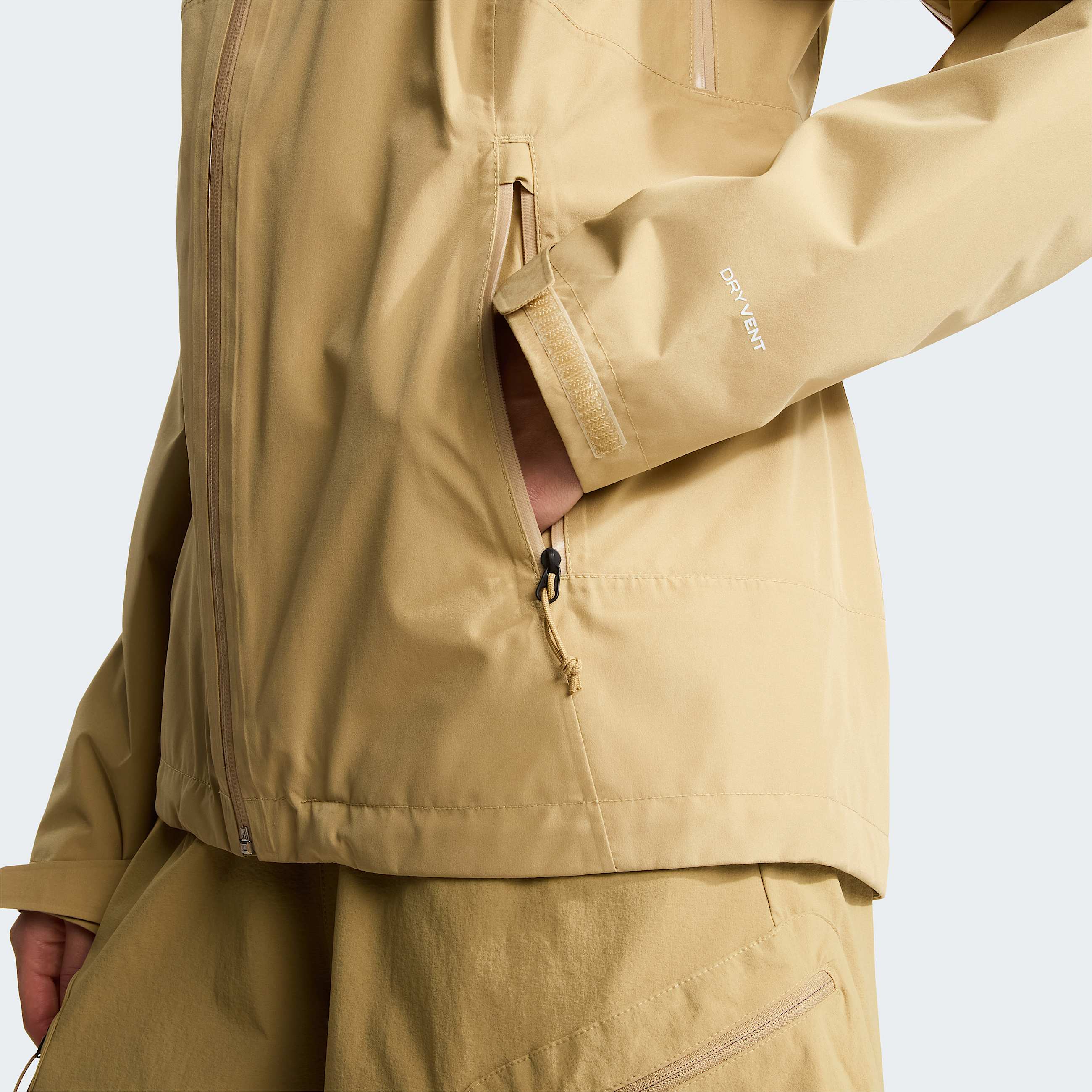 Womens Diablo Dynamic ZipIn Jacket TNF Khaki Stone ALT8