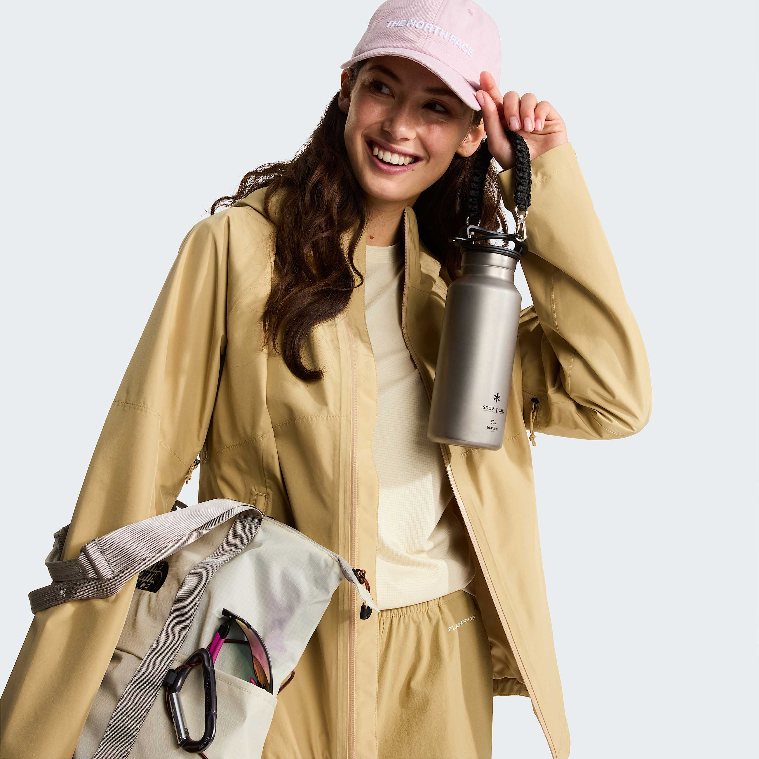 Womens Diablo Dynamic ZipIn Jacket TNF Khaki Stone ALT10
