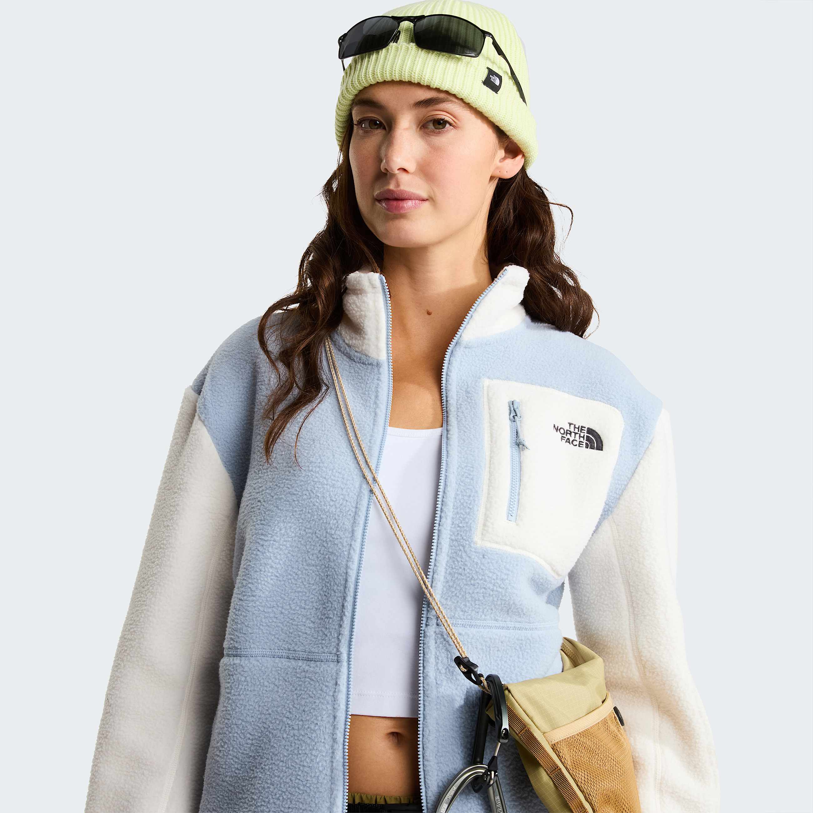 Yumiori FullZip Fleece Jacket W TNF Frost GreyWhite DuneFrost Grey ALT7