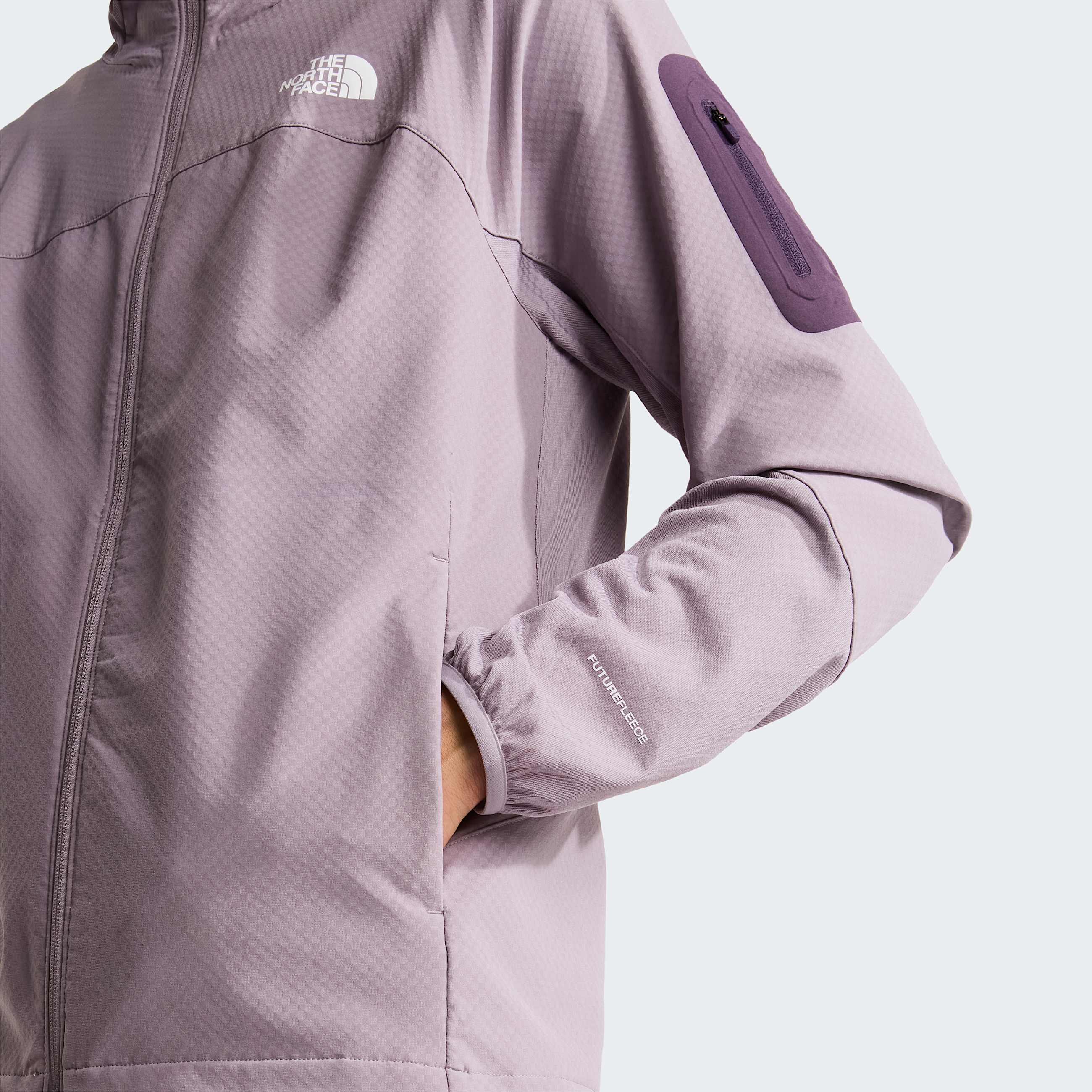 Mska kurtka hybrydowa z kapturem i zamkiem na caej dugoci Tek Approach TNF ALT6