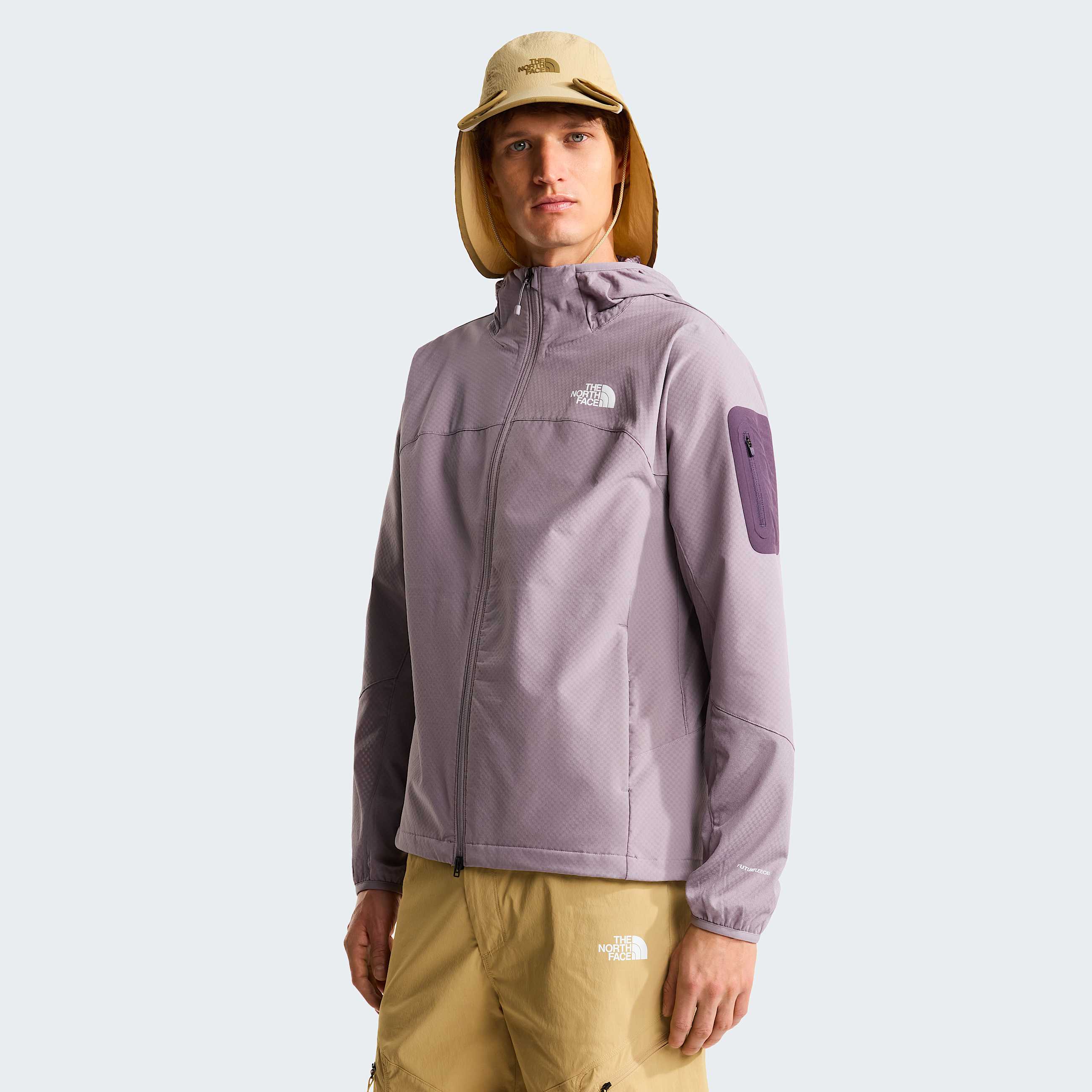 Mska kurtka hybrydowa z kapturem i zamkiem na caej dugoci Tek Approach TNF HERO