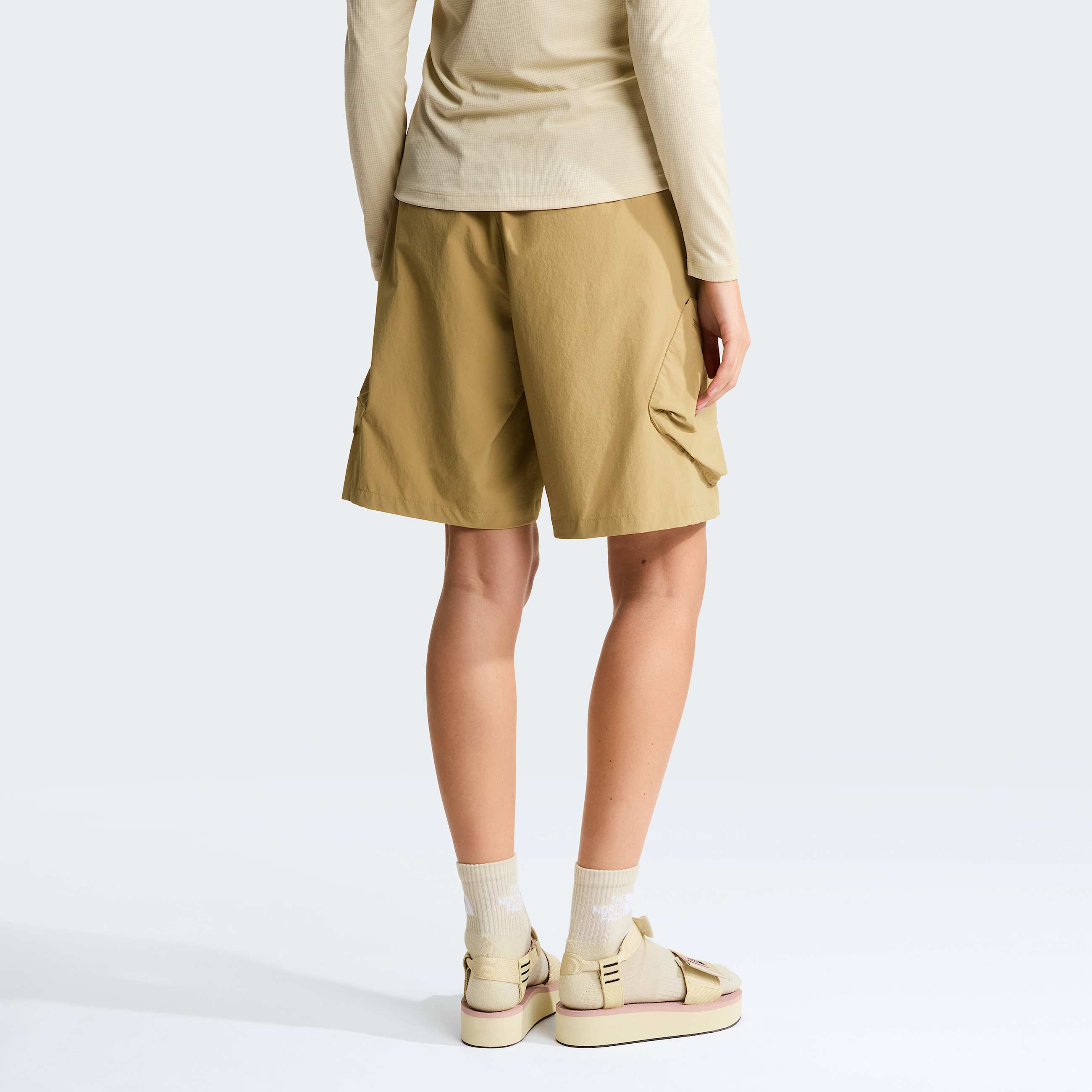 Pantaln corto plegable para mujer TNF Kelp Tan ALT3