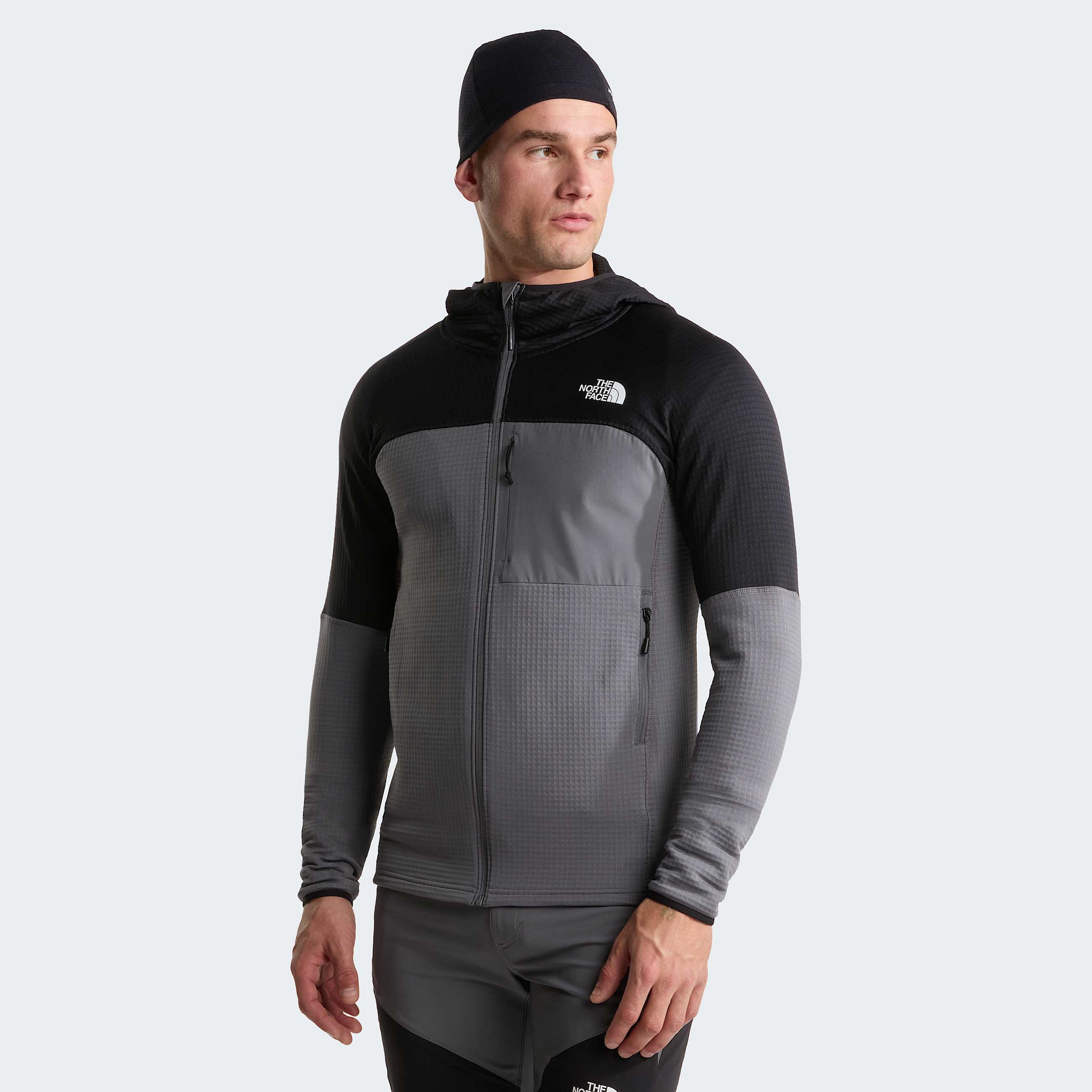 Stormgap Power Grid Kapuzenjacke fr Herren TNF Smoked PearlTNF Black HERO