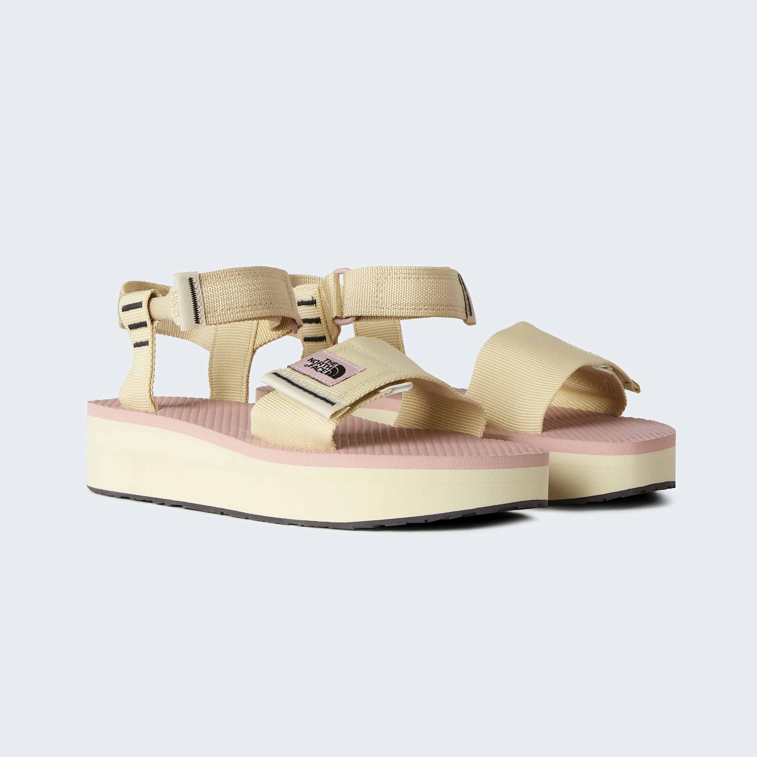 Skeena Platform Sandalen fr Damen TNF Desert StoneMetal Pink ALT8