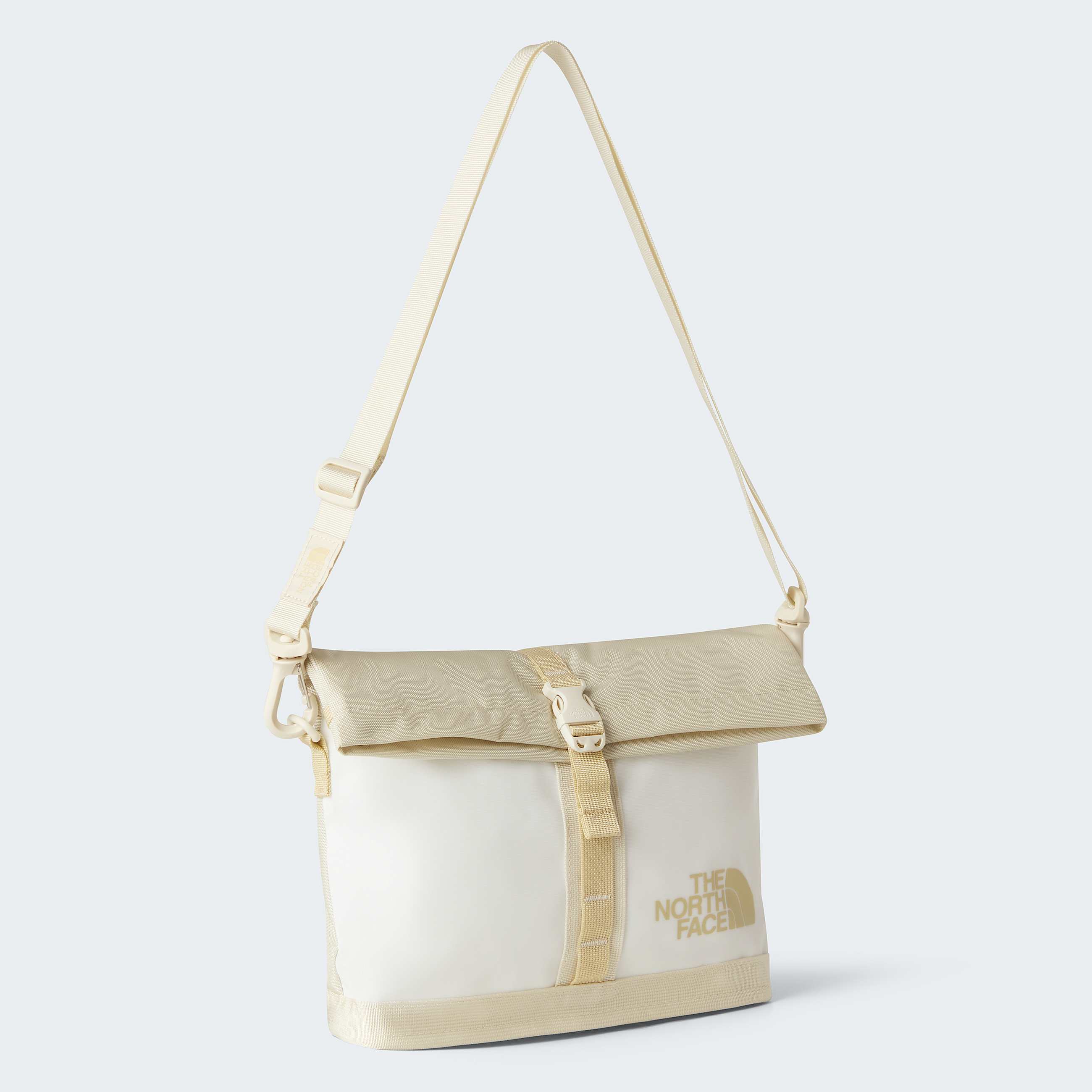Base Camp Shoulder Bag TNF White AshCalacattaPale Khaki HERO