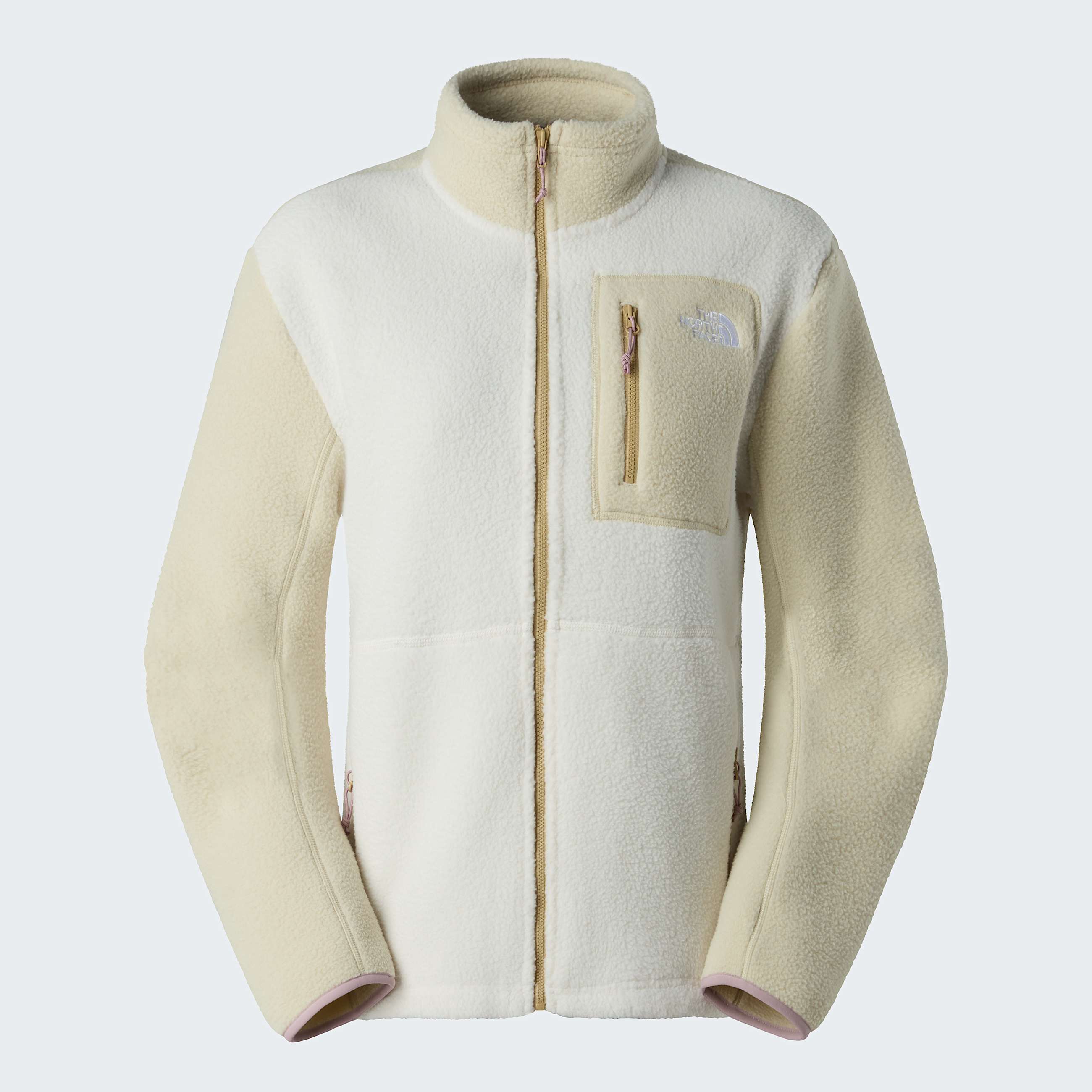 Rozepnac flsov bunda Yumiori pro dmy TNF White DuneDesert StoneMetal Pink ALT20