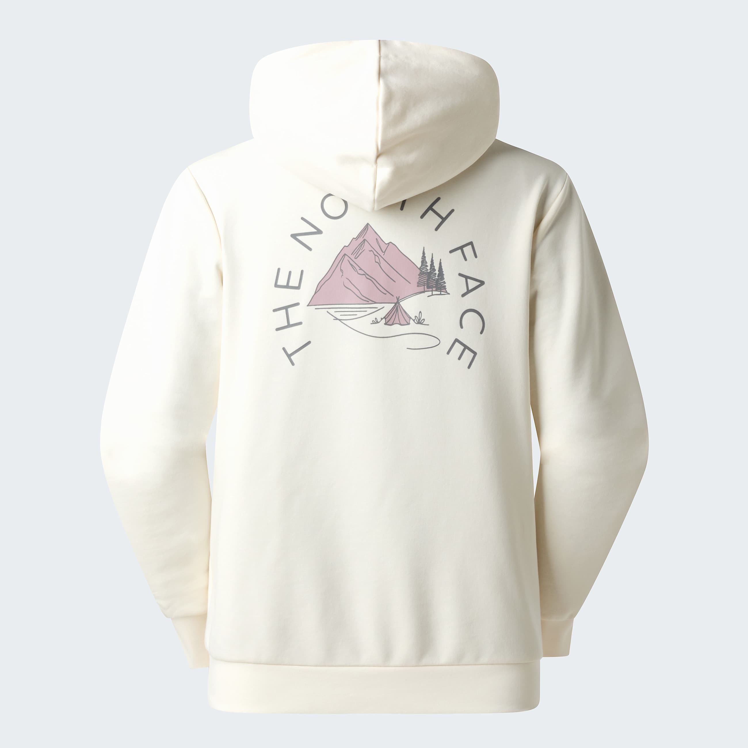 Womens Monte Regular Graphic Hoodie TNF White Dune ALT21