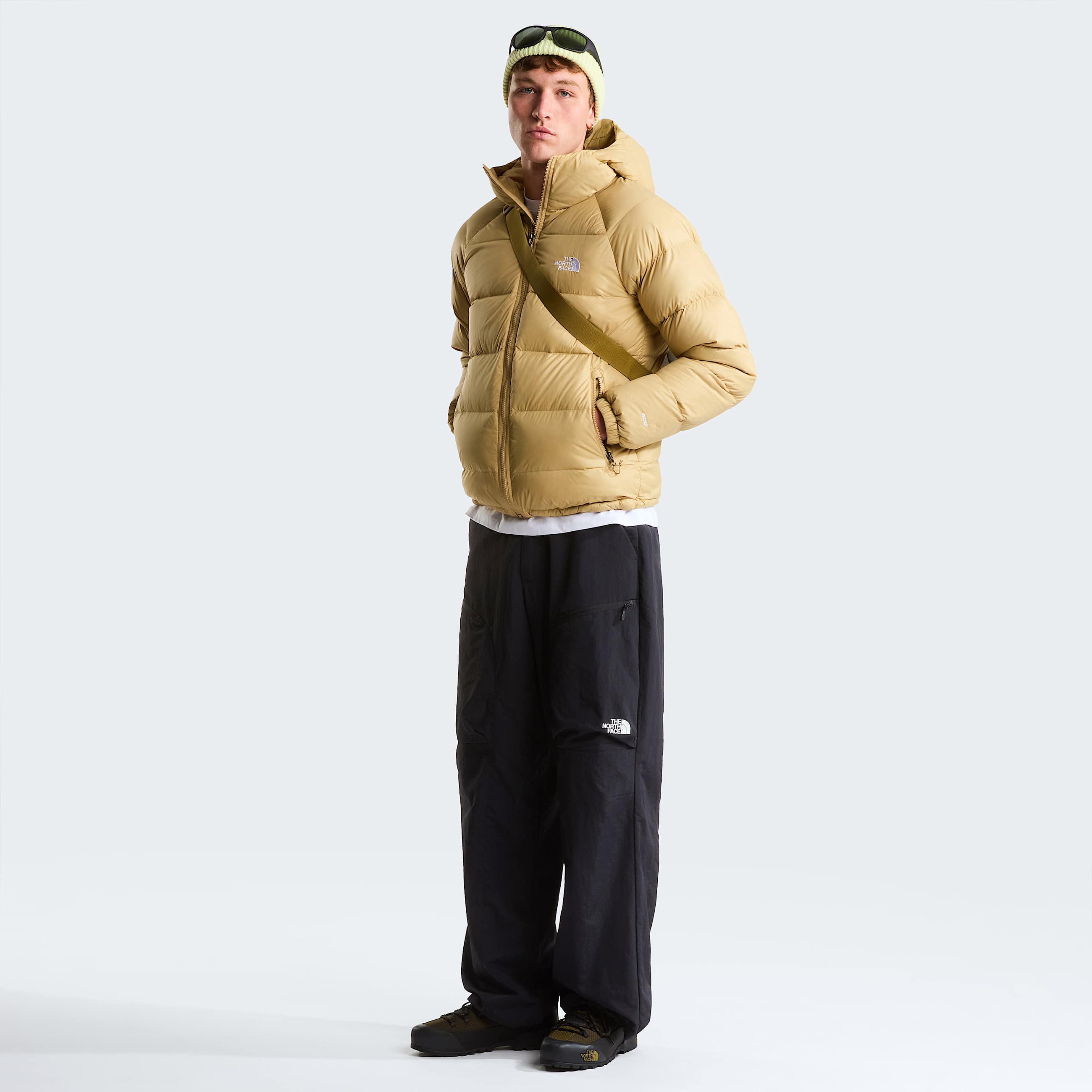 Hydrenalitedonsjas met capuchon voor heren TNF Khaki Stone ALT1