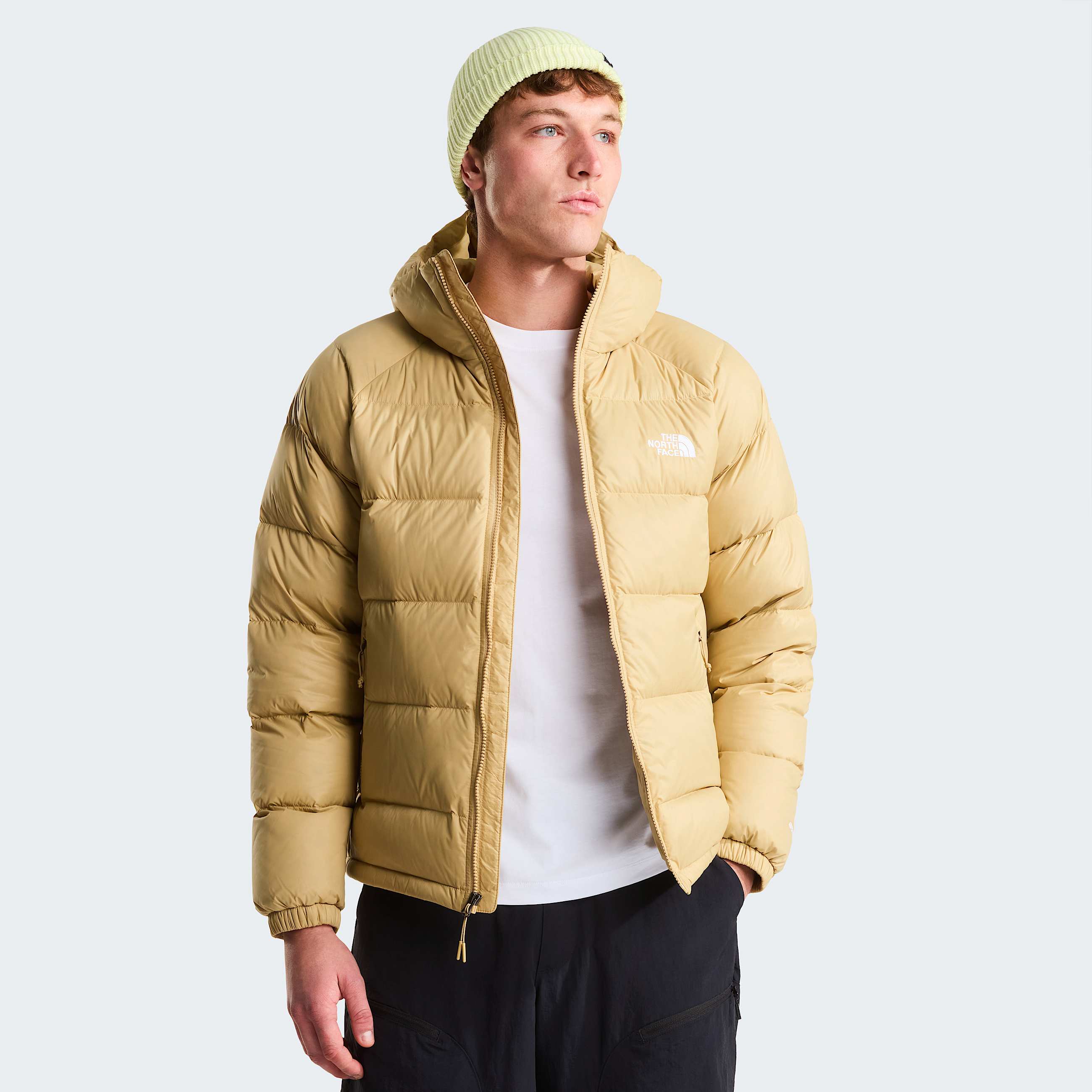 Hydrenalitedonsjas met capuchon voor heren TNF Khaki Stone ALT4