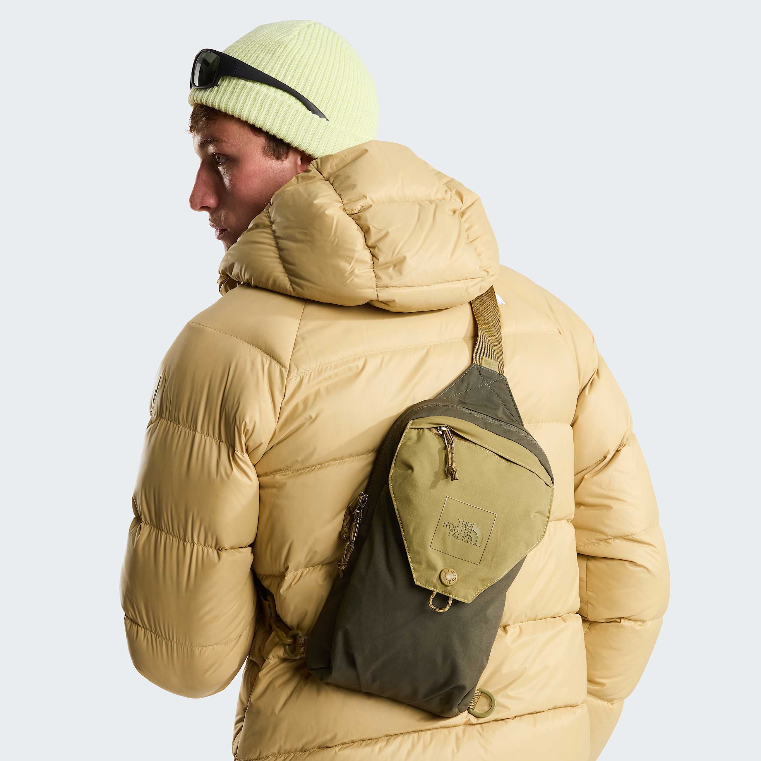Hydrenalitedonsjas met capuchon voor heren TNF Khaki Stone ALT7