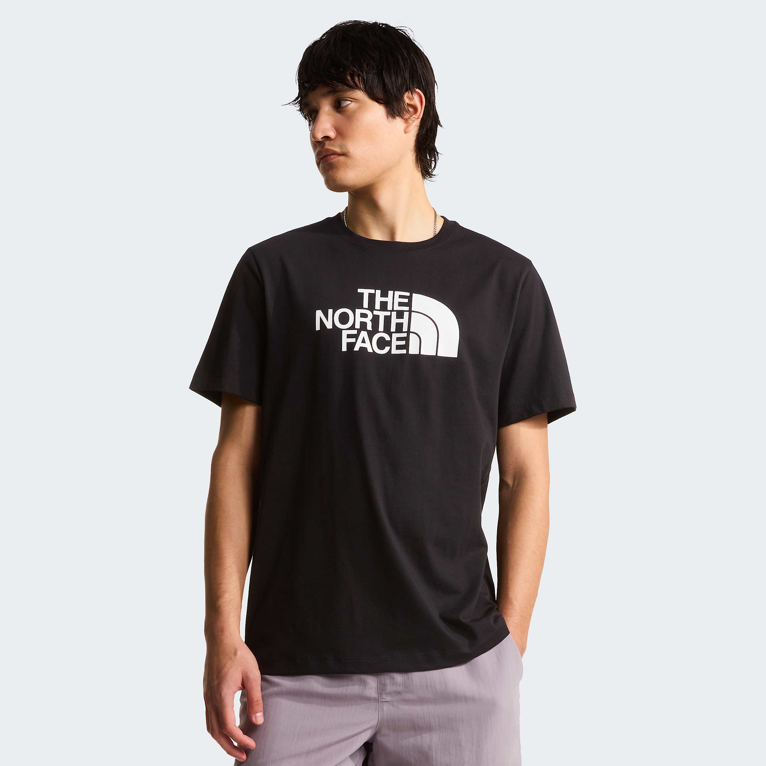 Mens Evolution Half Dome Regular TShirt TNF TNF BlackTNF White HERO