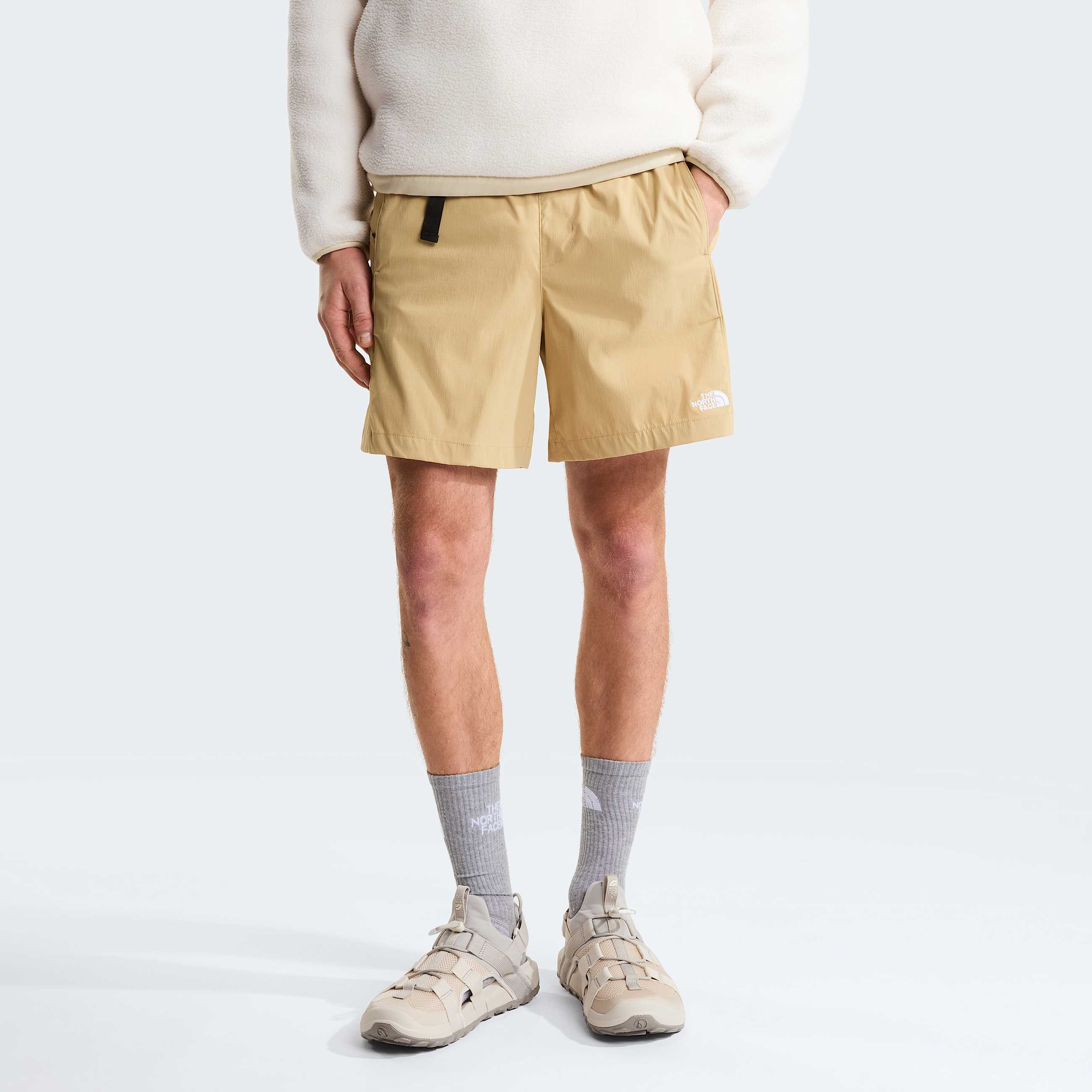 Mens Class V Pathfinder Belted Shorts  7 TNF Khaki Stone HERO
