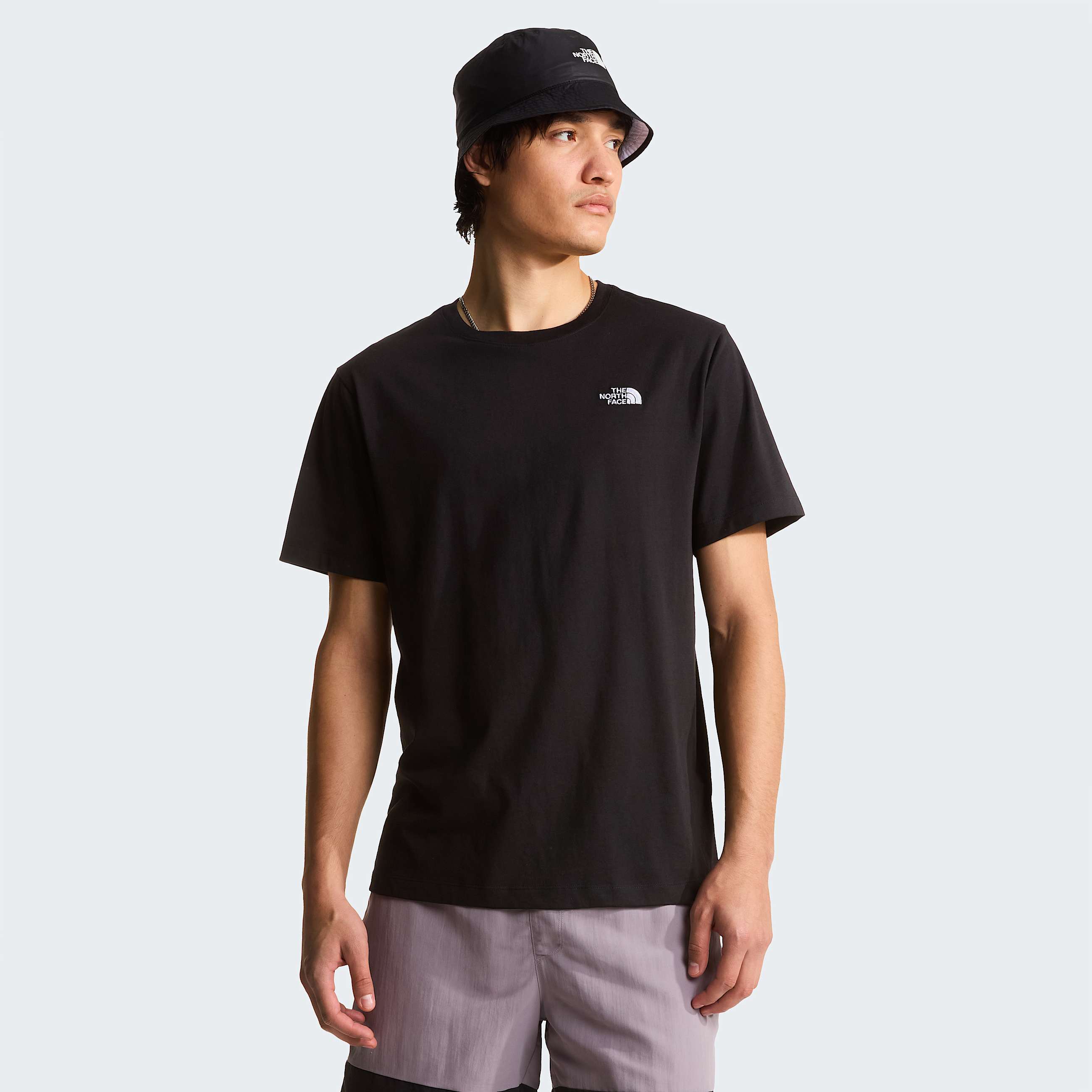 Mens Evolution Simple Dome Regular TShirt TNF TNF Black HERO