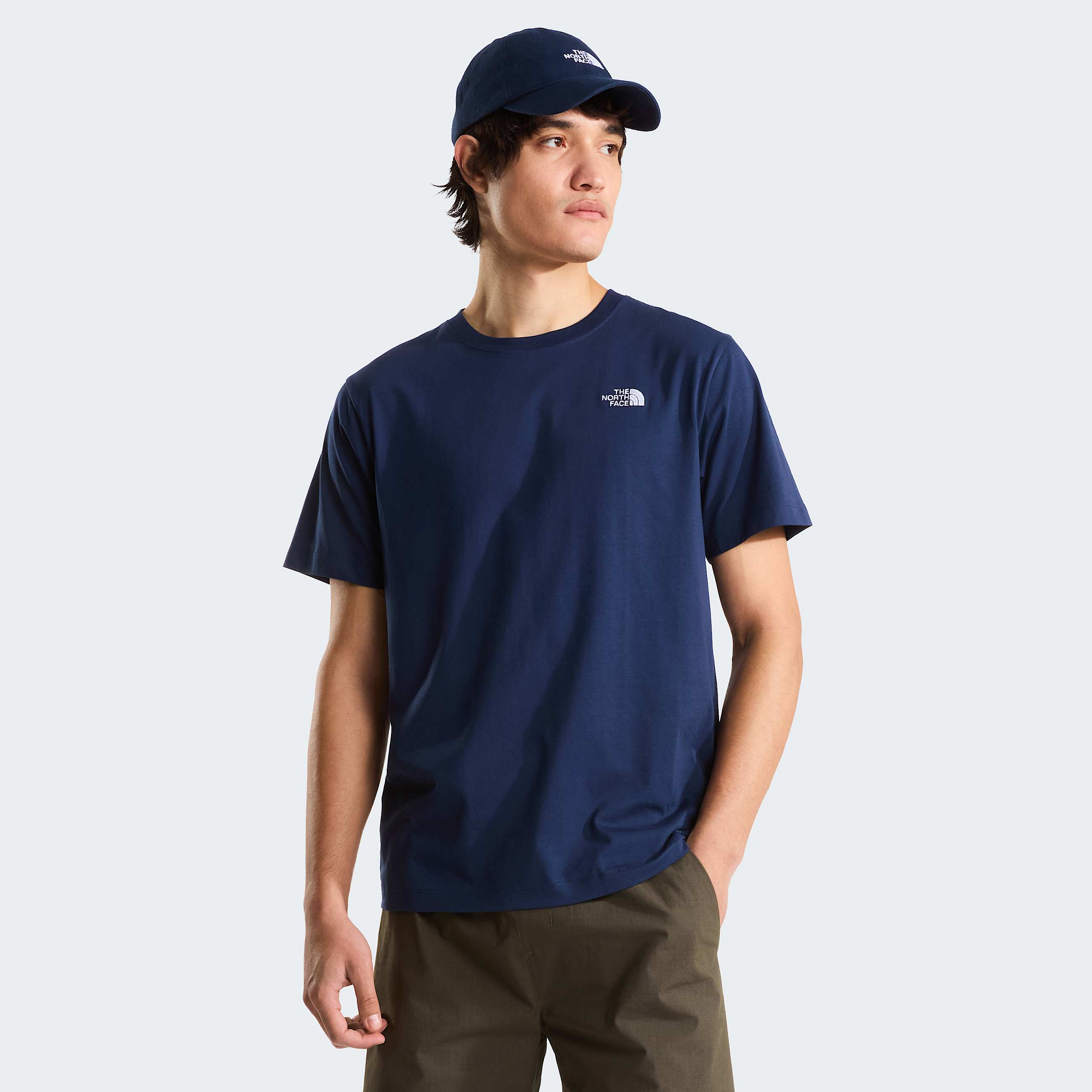 Mens Evolution Simple Dome Regular TShirt TNF Summit Navy HERO