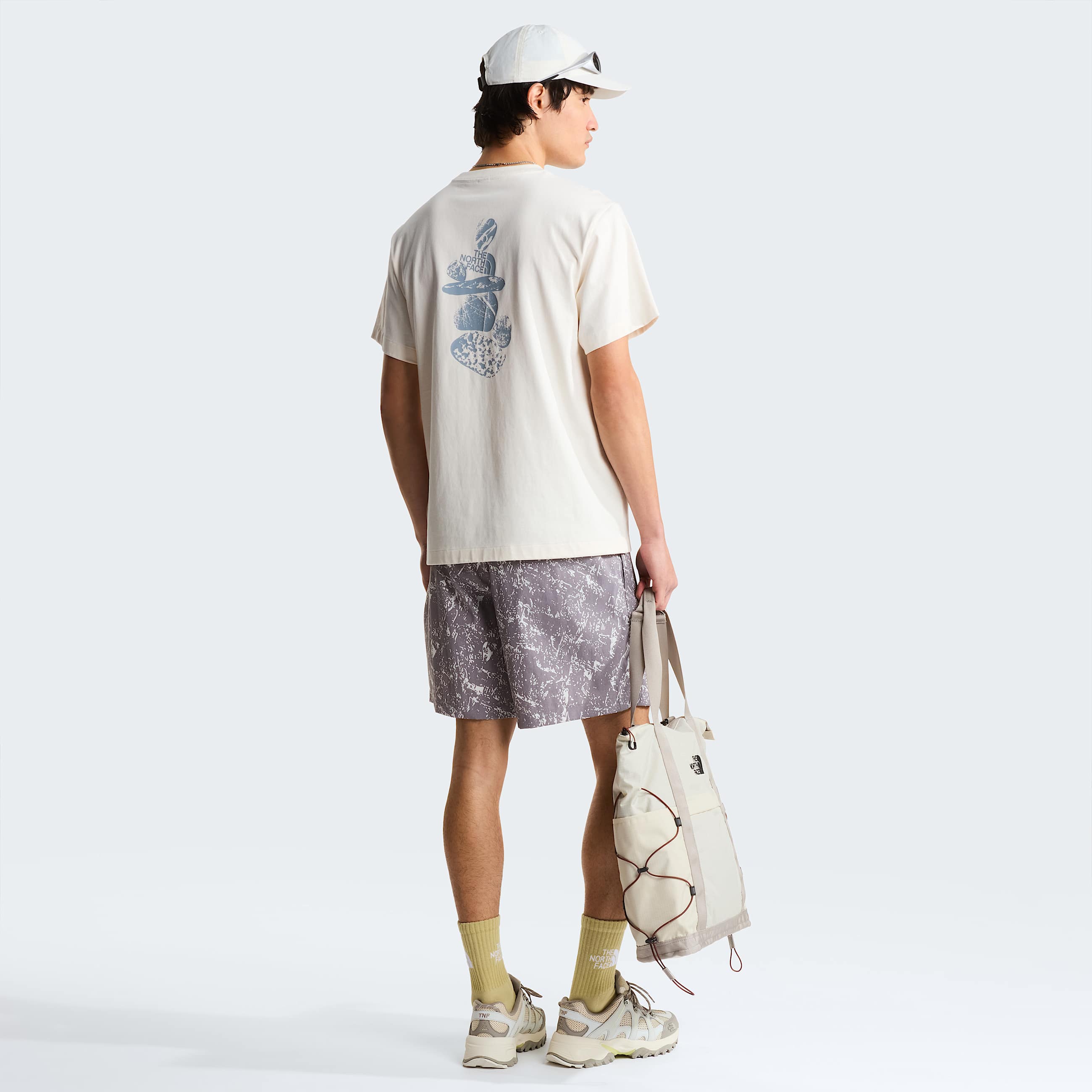 Tshirt dcontract graphique Stones pour homme TNF White Dune ALT2