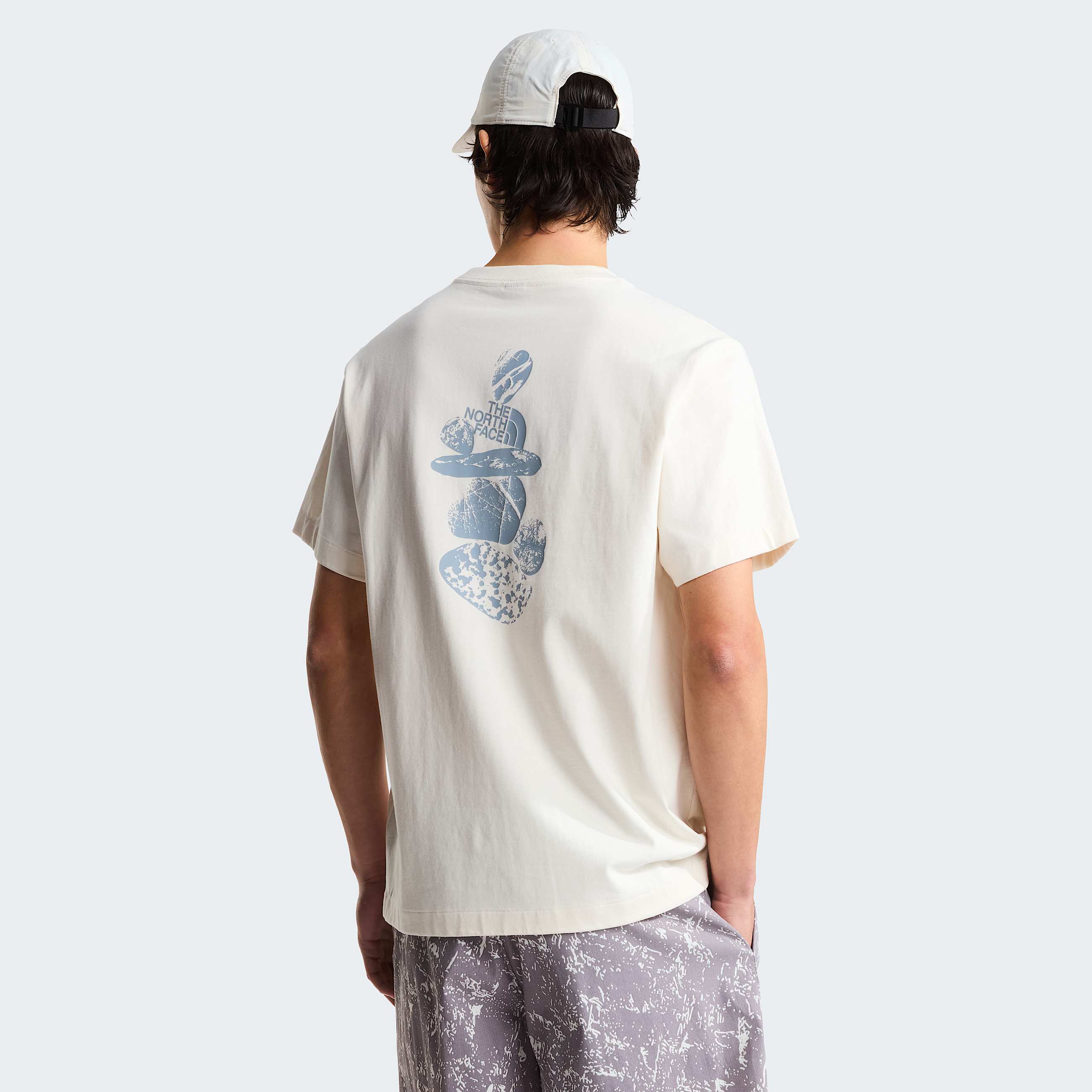 Tshirt dcontract graphique Stones pour homme TNF White Dune HERO