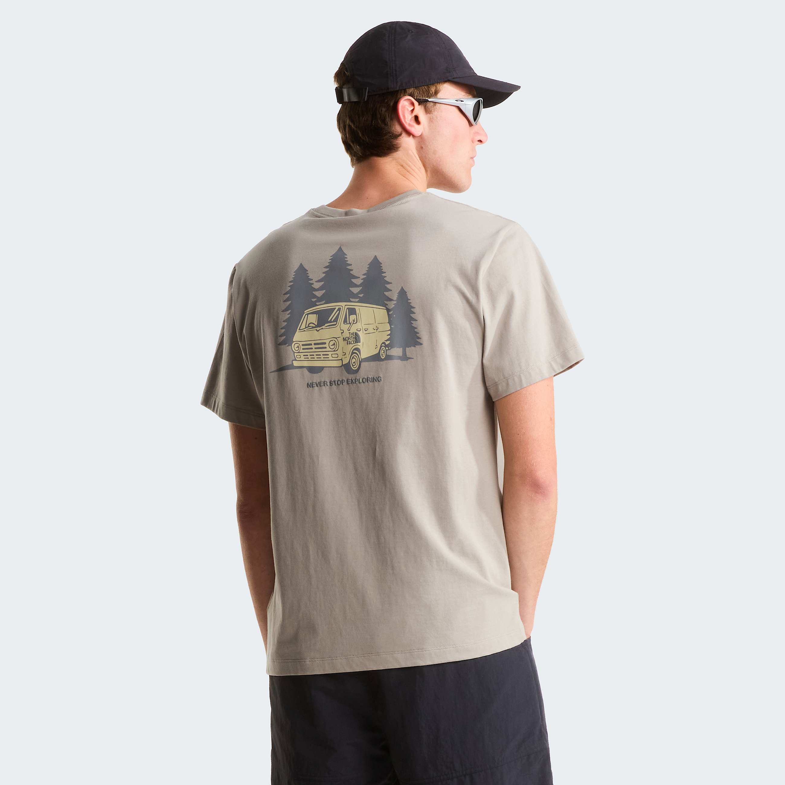 Mens Van Life Relaxed Graphic TShirt TNF HERO