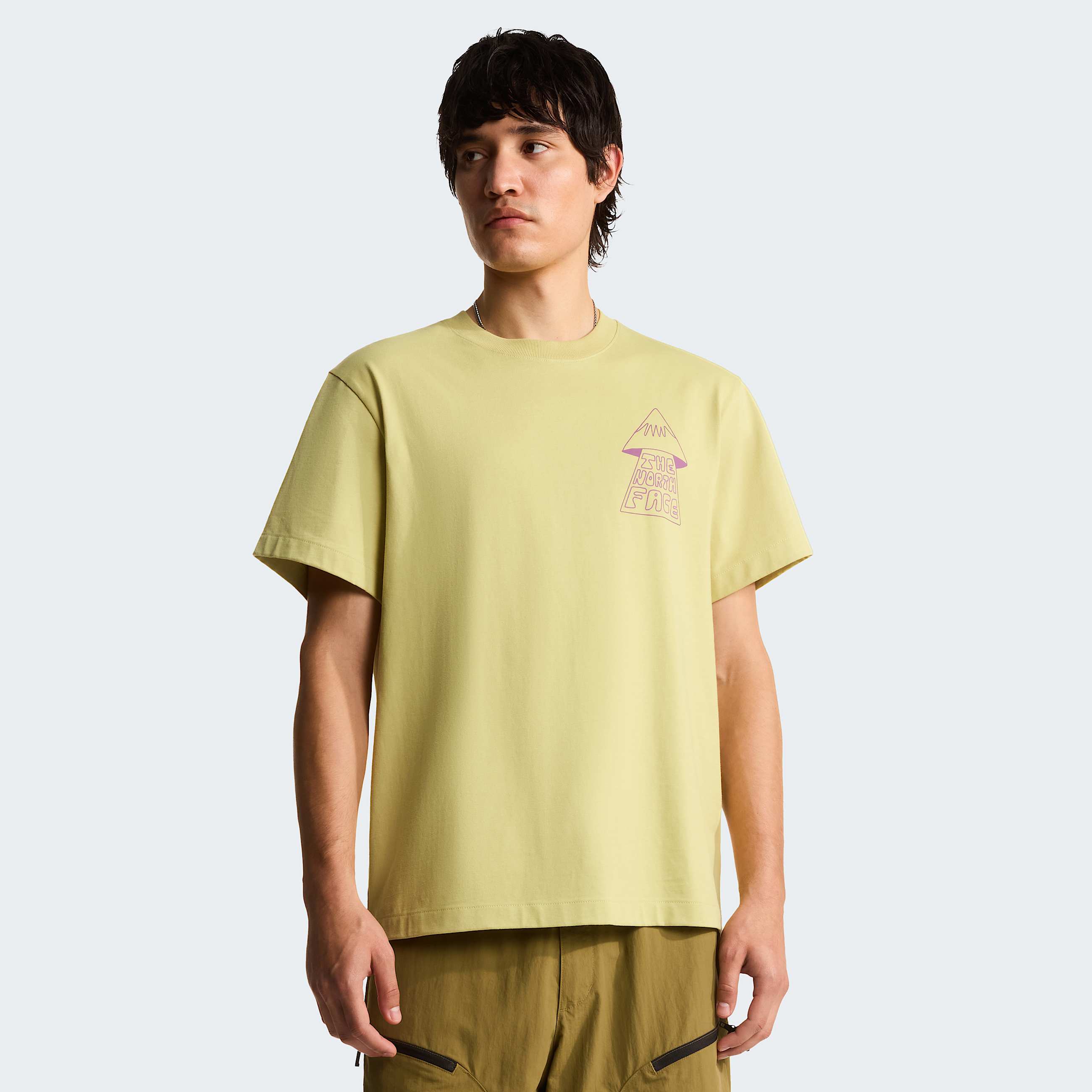 Mountain Play relaxt geschnittenes TShirt mit Grafik fr Herren TNF Pear HERO