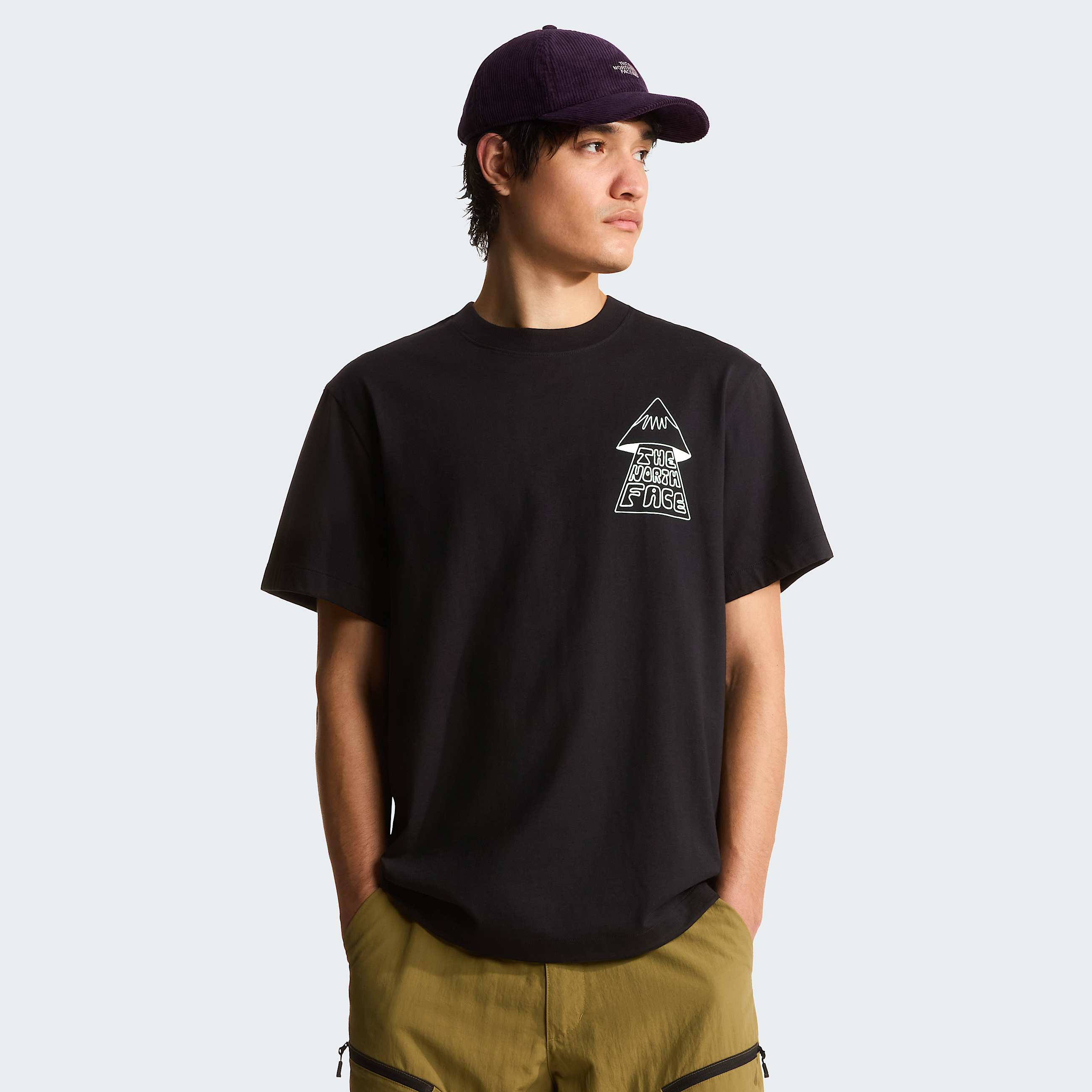 Mens Mountain Play Relaxed Graphic TShirt TNF TNF Black HERO