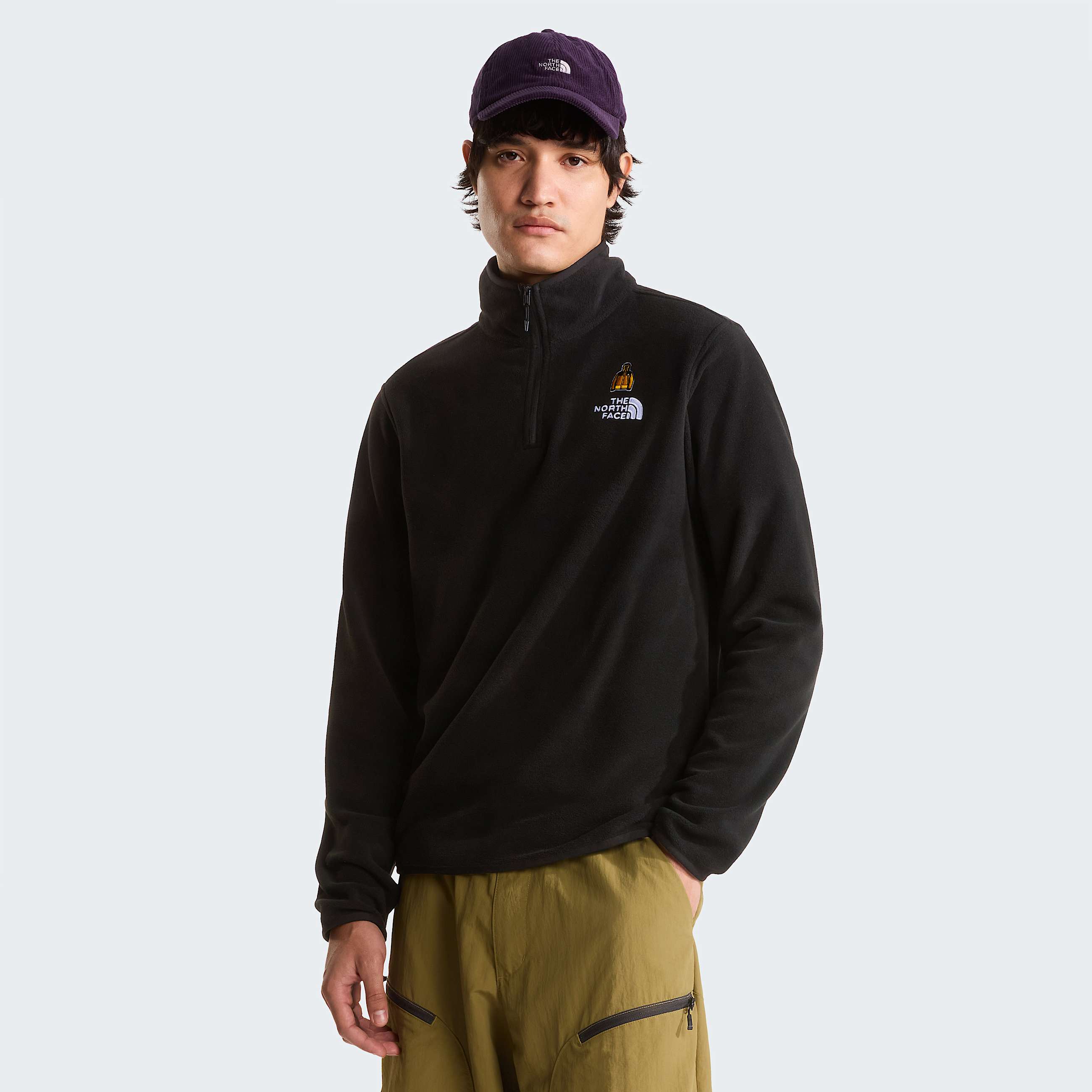 Mens 60th Anniversary Glacier Fleece TNF TNF Black HERO