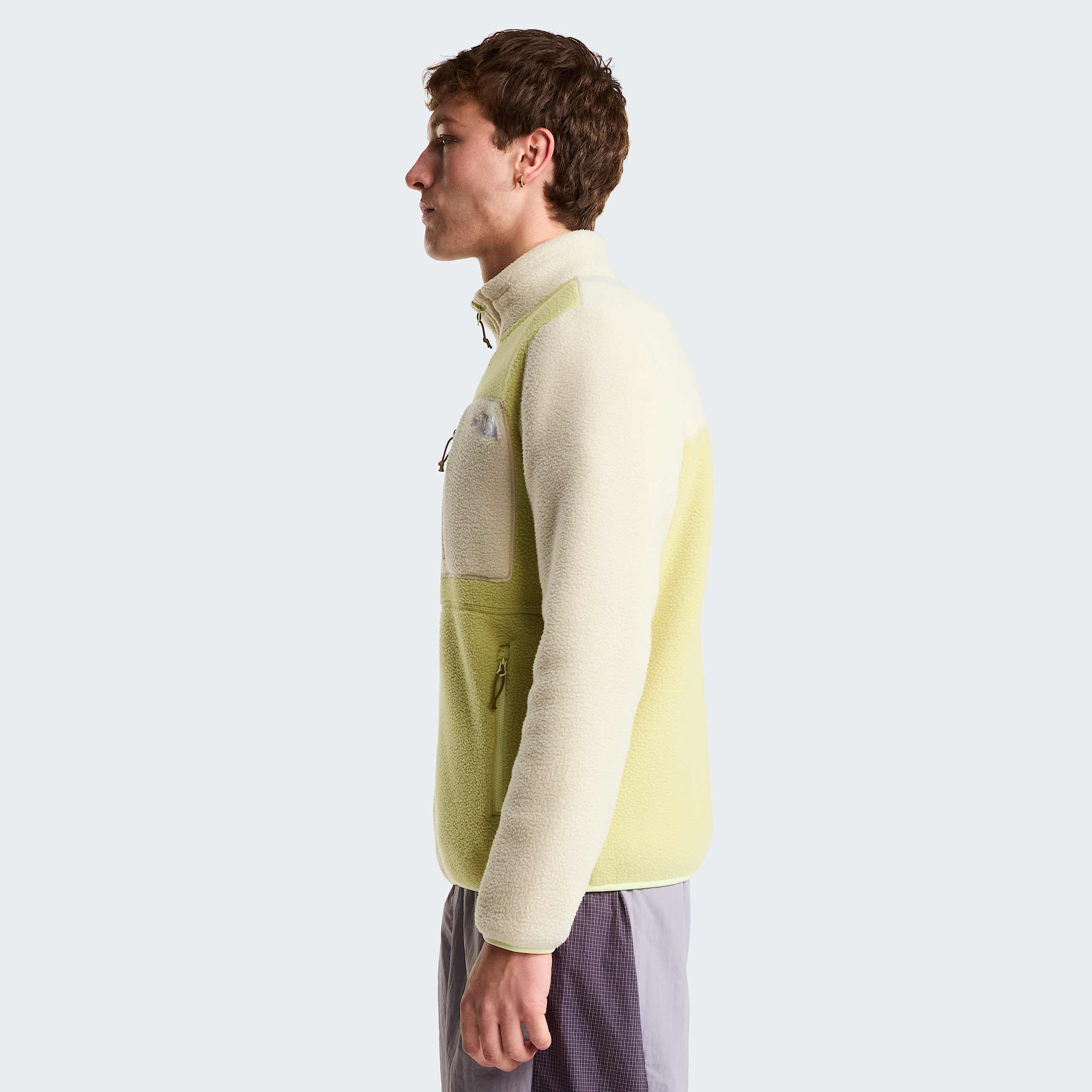 Yumiori Fleecejacke mit durchgehendem RV fr Herren TNF PearDesert StoneCedar ALT2