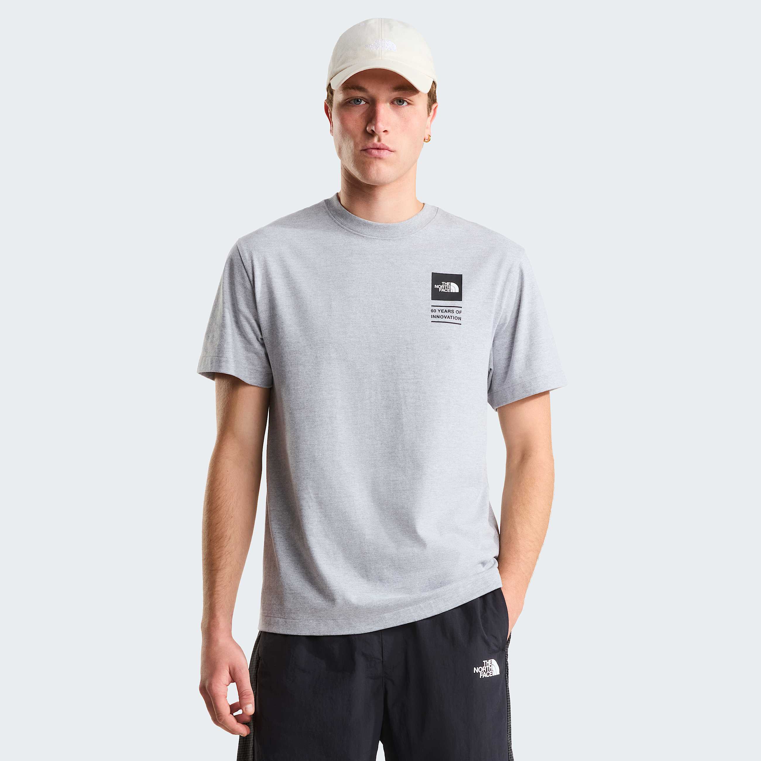 Mens TNF Celebration Relaxed Graphic TShirt TNF TNF Pale Grey Heather ALT1