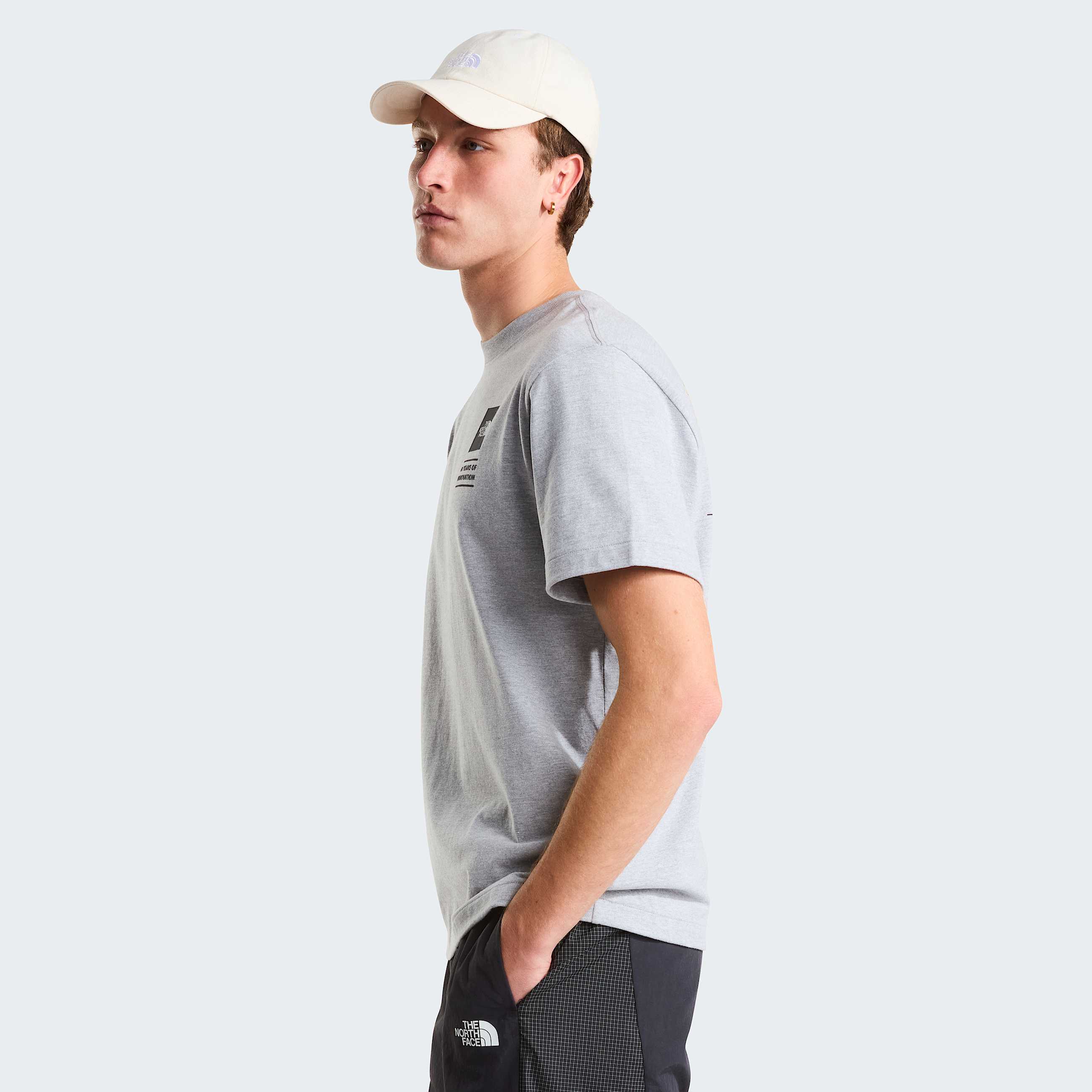 Mens TNF Celebration Relaxed Graphic TShirt TNF TNF Pale Grey Heather ALT3