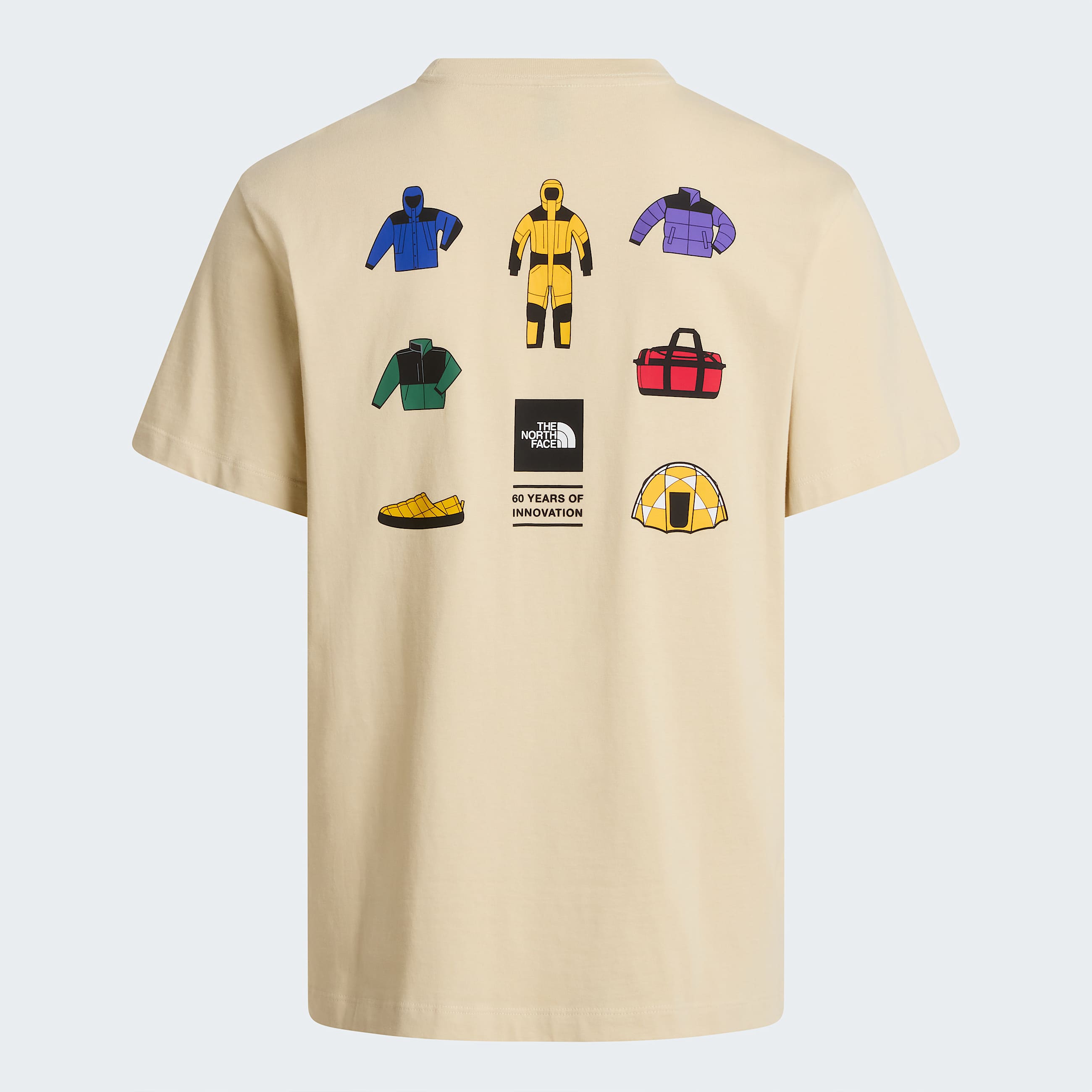 Mens Icon Celebration Regular Graphic TShirt TNF Desert Stone ALT21
