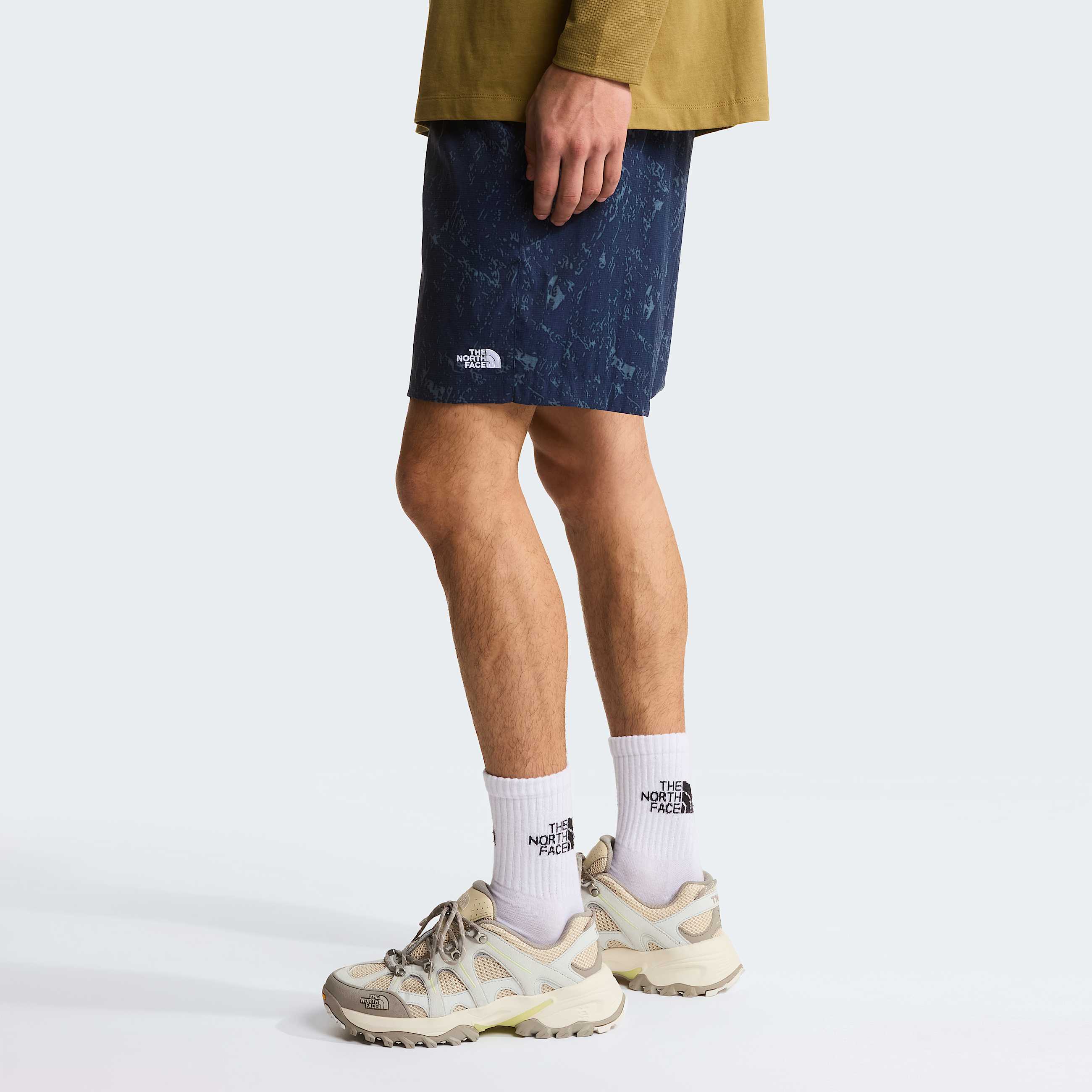 Mens Class V Pathfinder 7 Printed PullOn Shorts TNF Summit Navy Rock Texture Print ALT2