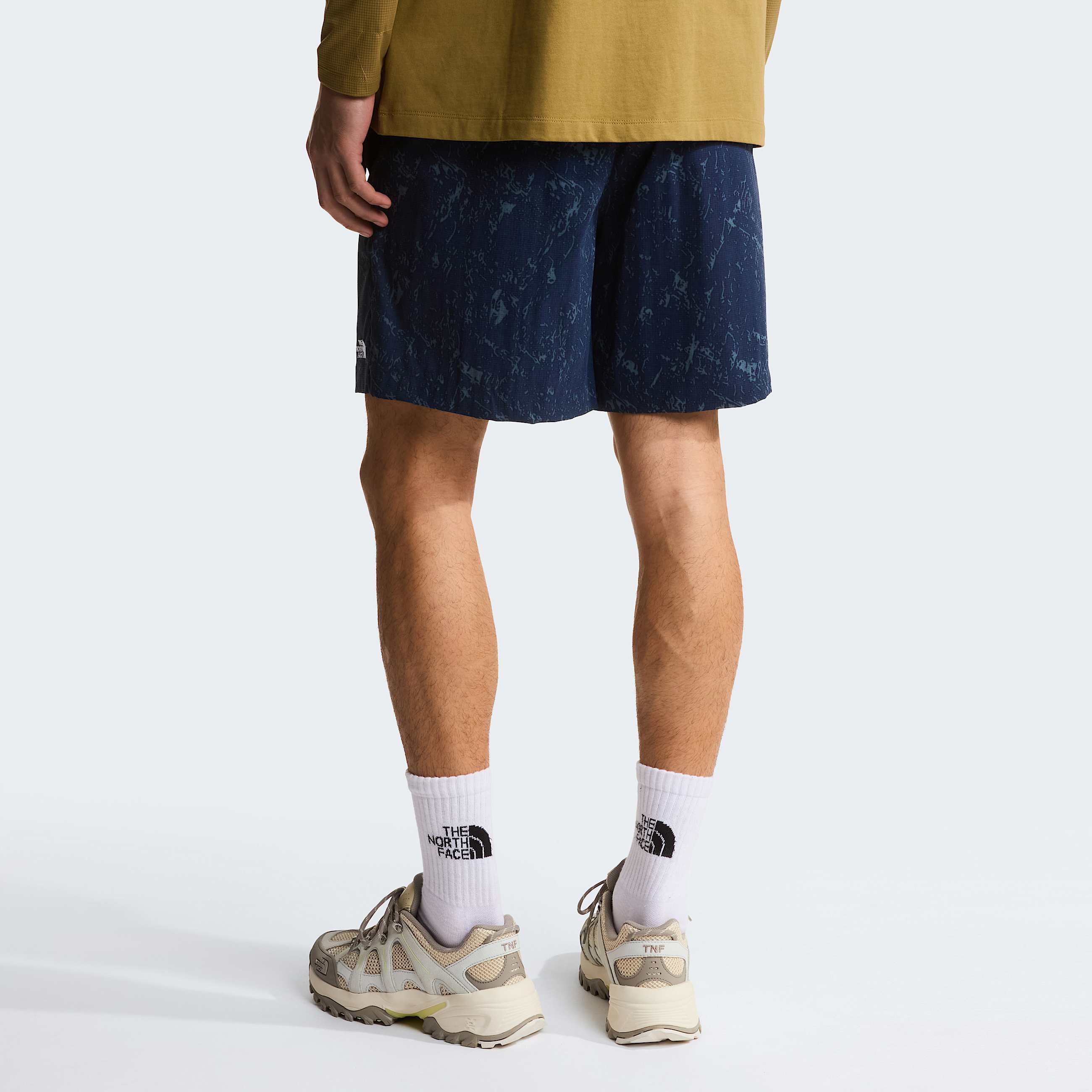 Mens Class V Pathfinder 7 Printed PullOn Shorts TNF Summit Navy Rock Texture Print ALT3