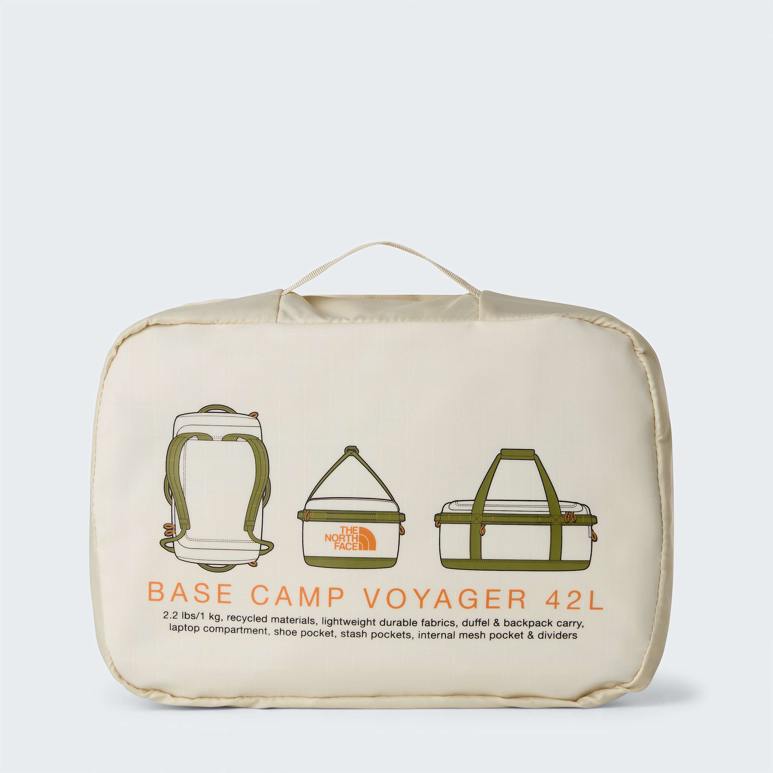 Base Camp Voyager 42LiterDuffelTasche  TNF Desert StoneCedarDesert Rust ALT5