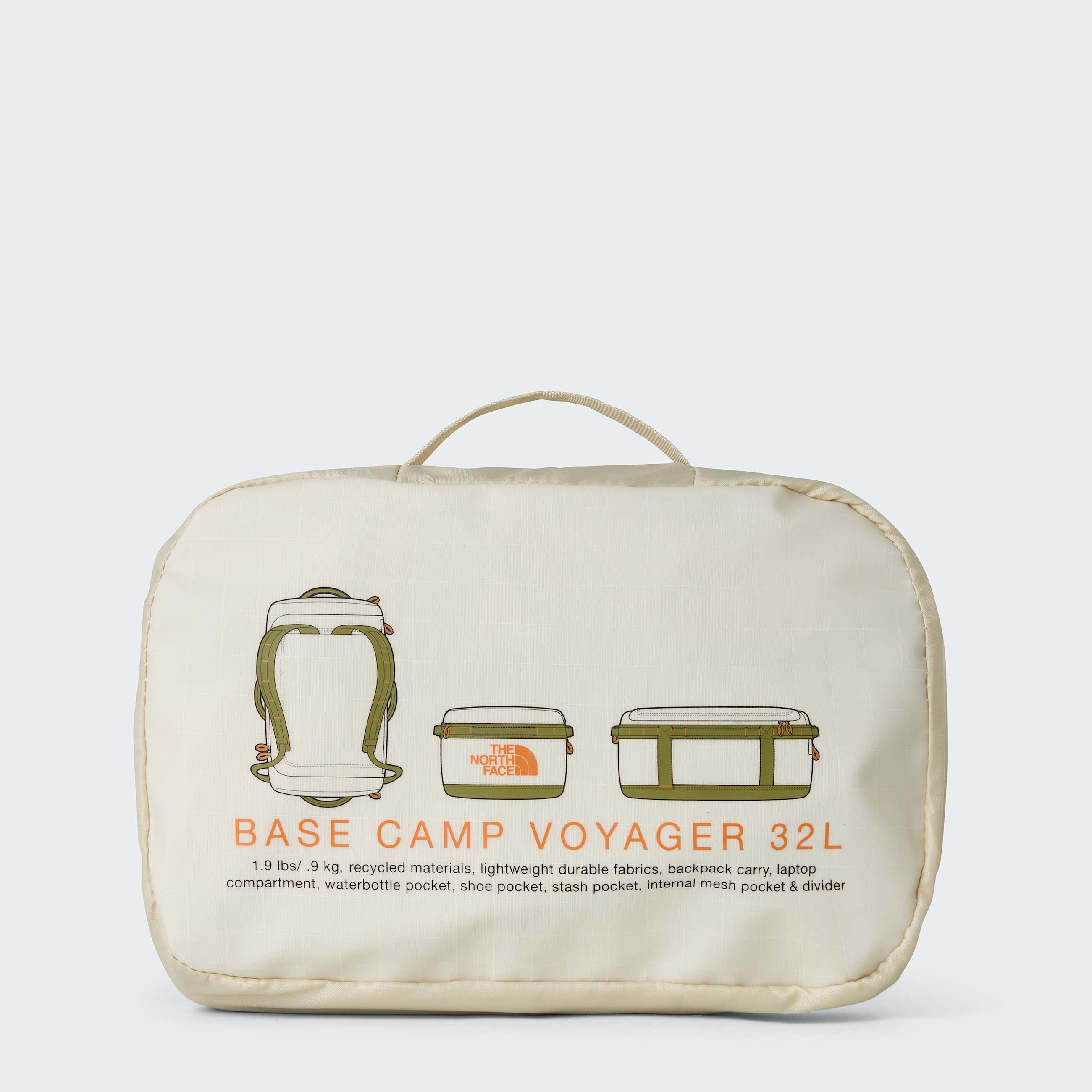 Base Camp Voyager Duffel 32L TNF Desert StoneCedarDesert Rust ALT5