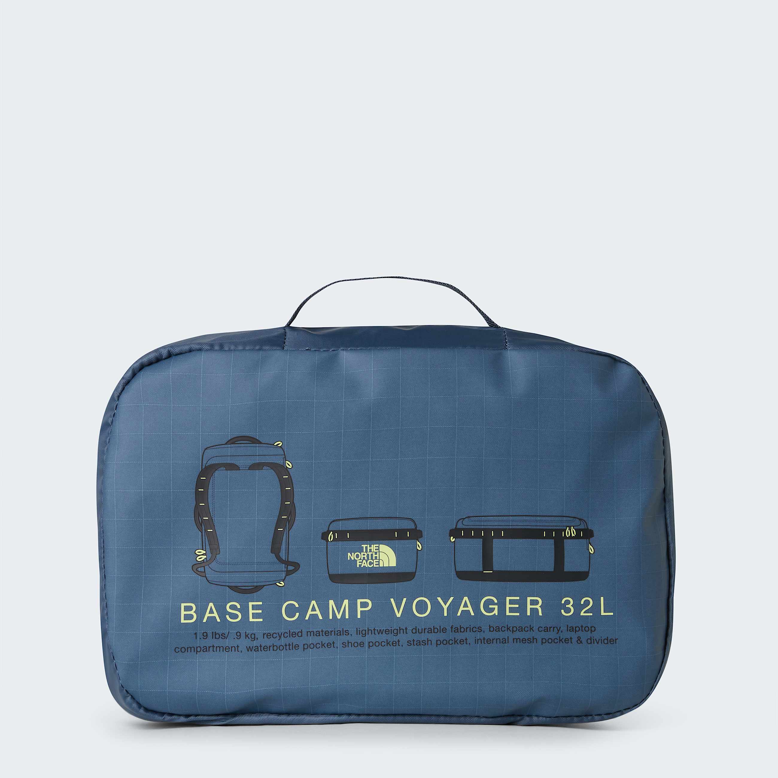 Duffel Base Camp Voyager 32 L TNF Granite GreyAnthracite GreyLemon Mist ALT5