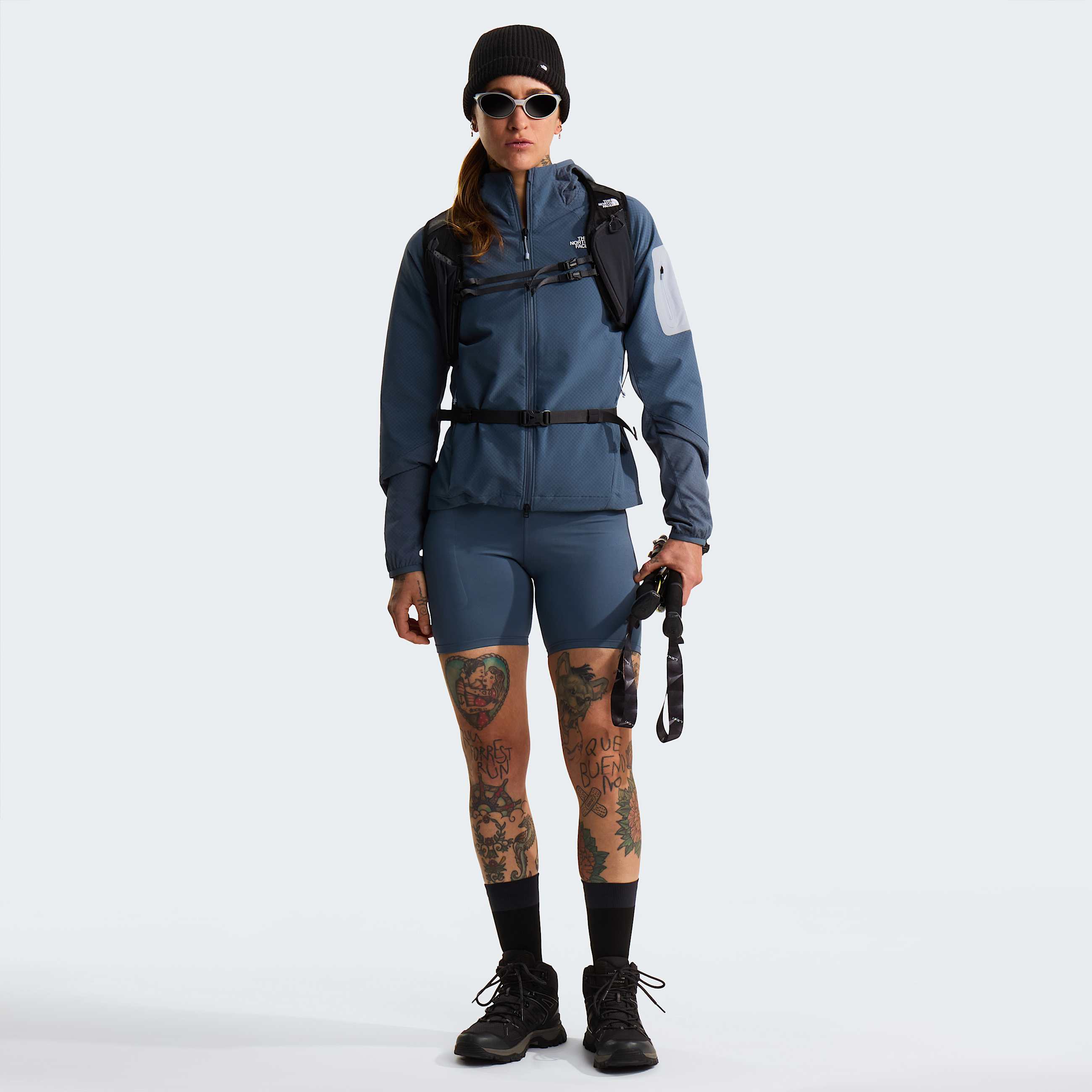 Damska kurtka hybrydowa z kapturem i zamkiem na caej dugoci Tek Approach TNF ALT1