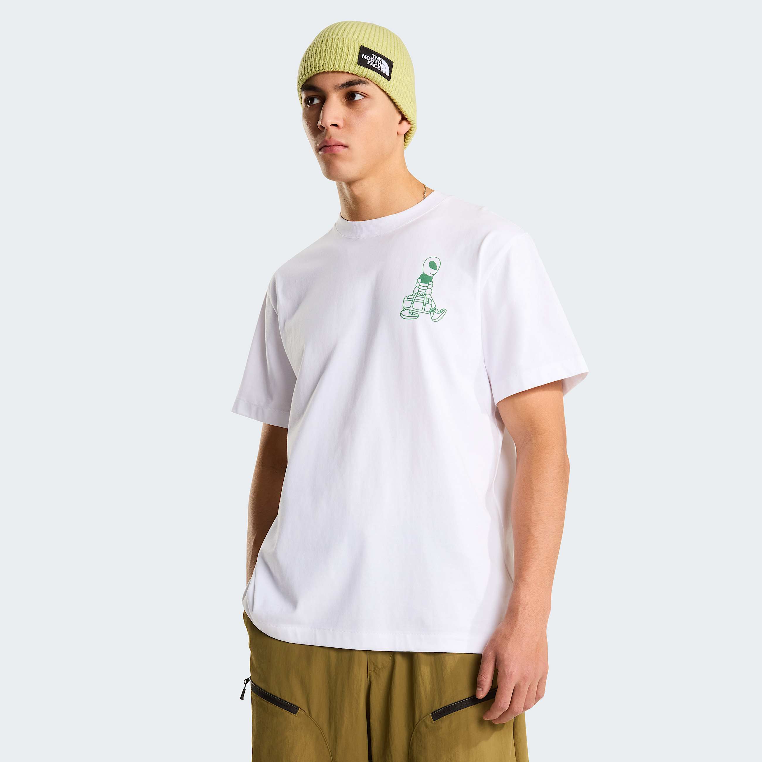 Alien relaxt geschnittenes TShirt mit Grafik fr Herren TNF TNF White ALT1