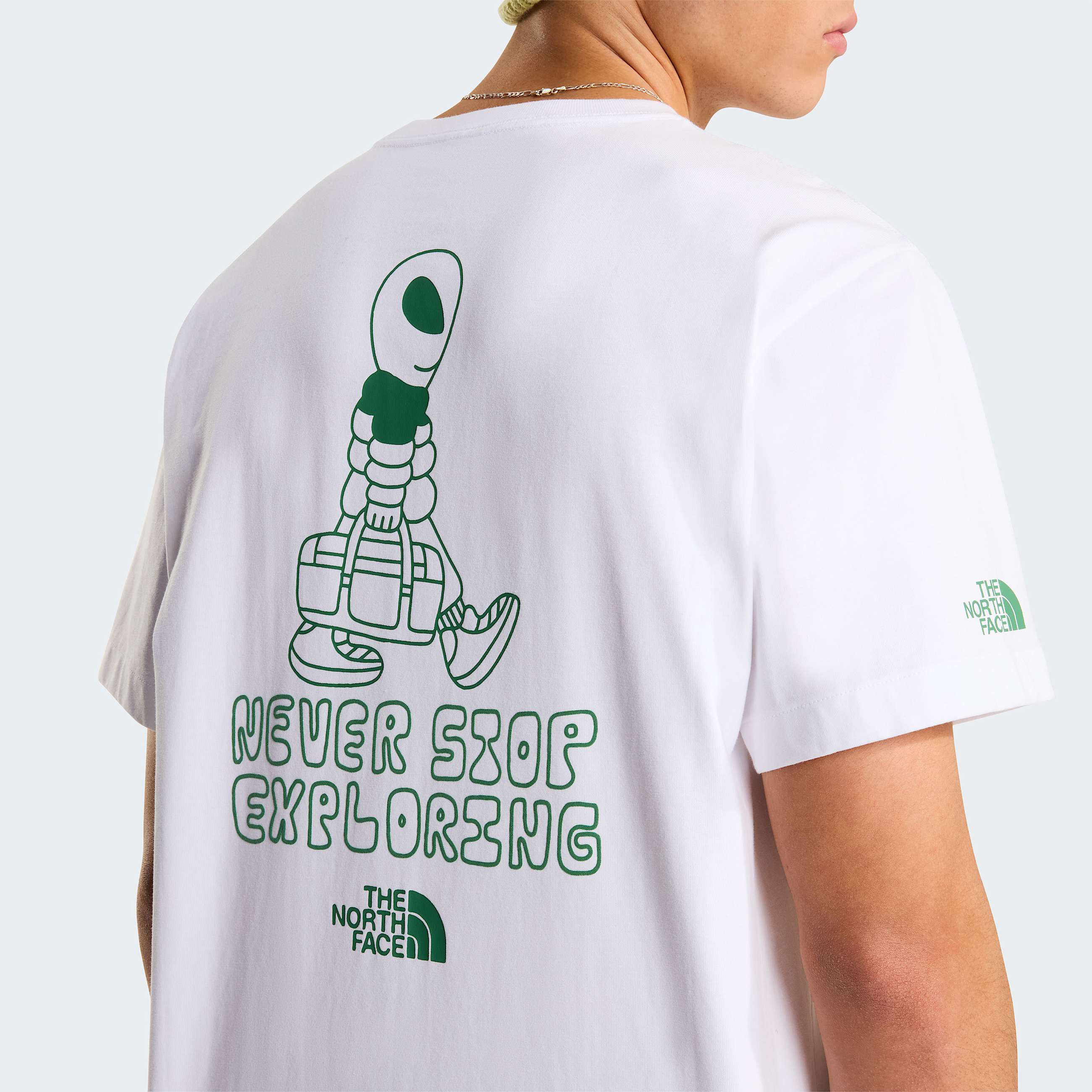 Alien relaxt geschnittenes TShirt mit Grafik fr Herren TNF TNF White ALT5