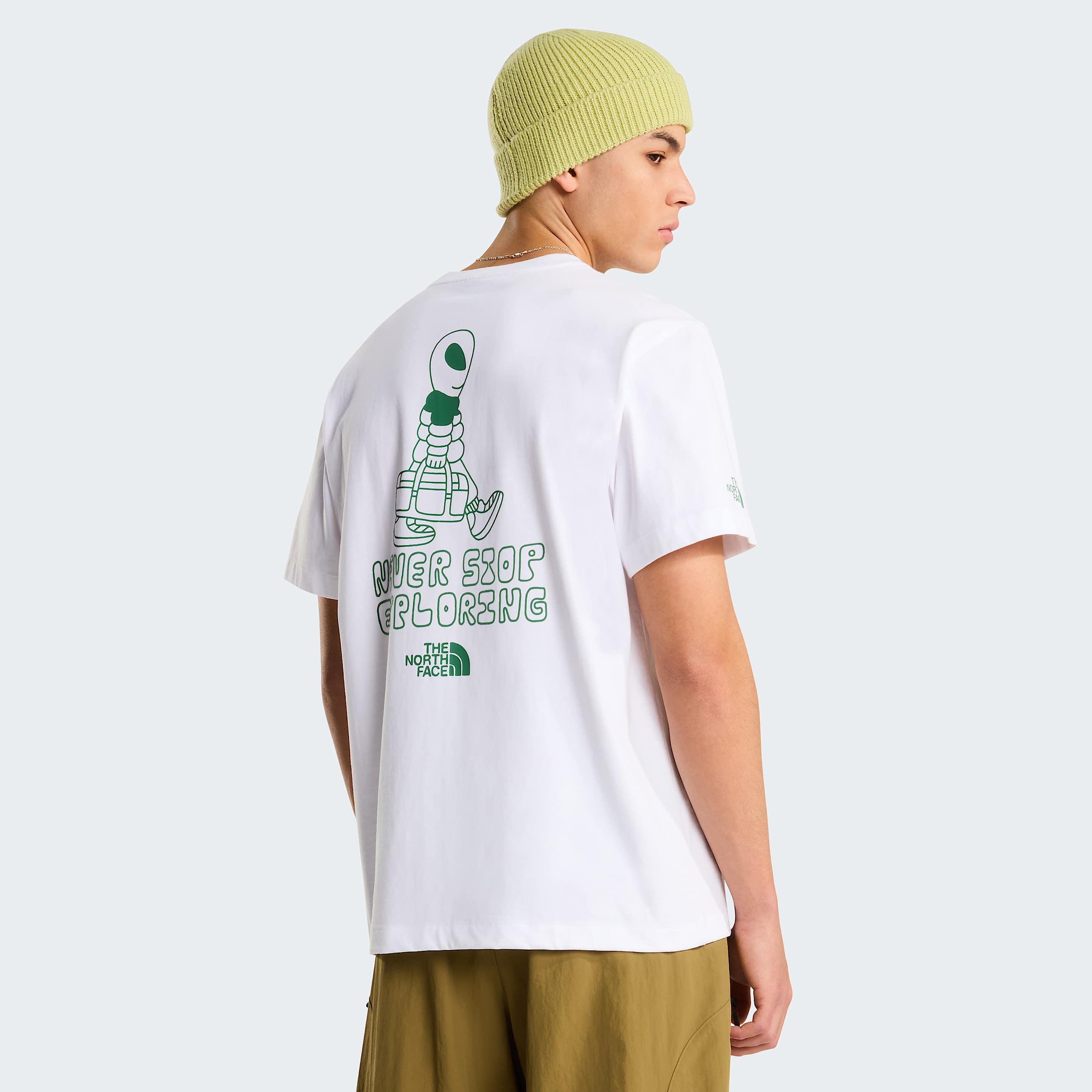 Alien relaxt geschnittenes TShirt mit Grafik fr Herren TNF TNF White HERO