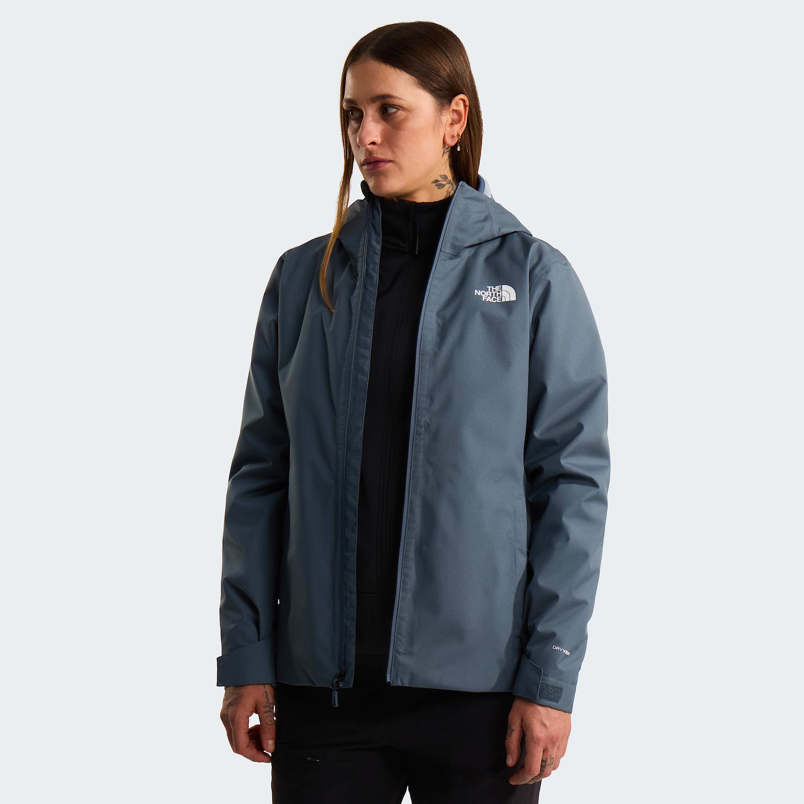 Womens Quest DryVent Triclimate 3In1 Jacket TNF Granite GreyFrost Grey ALT5