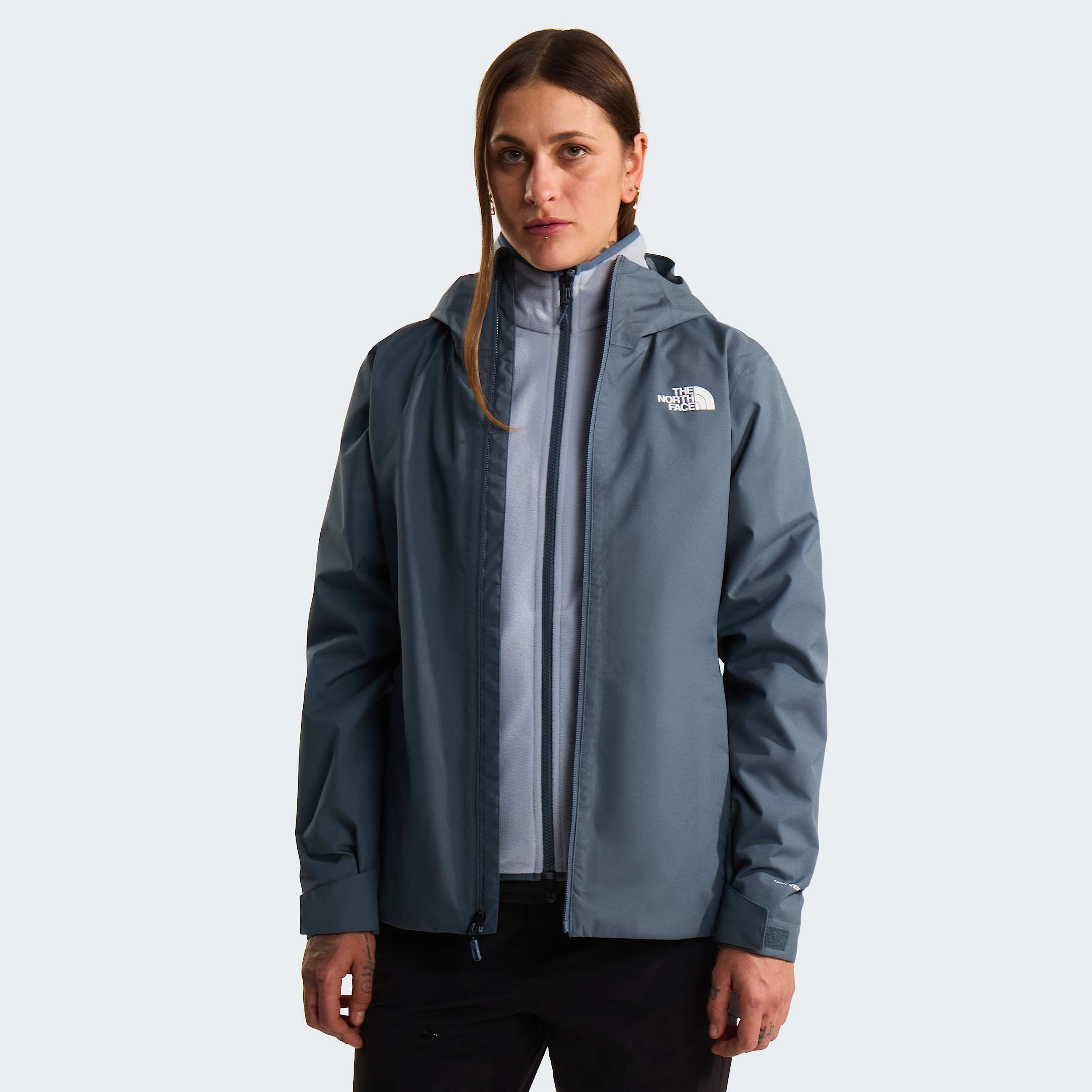 Womens Quest DryVent Triclimate 3In1 Jacket TNF Granite GreyFrost Grey HERO