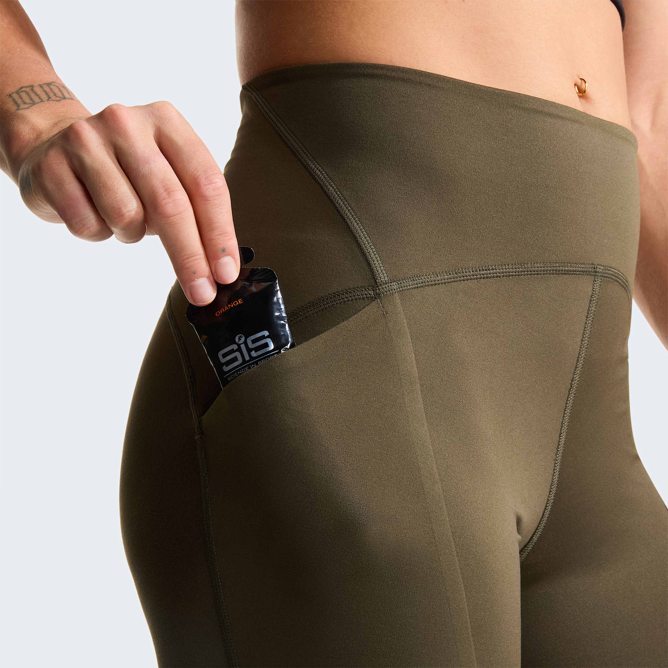 Dames Jaida Pocketlegging van 27 TNF New Taupe Green ALT4