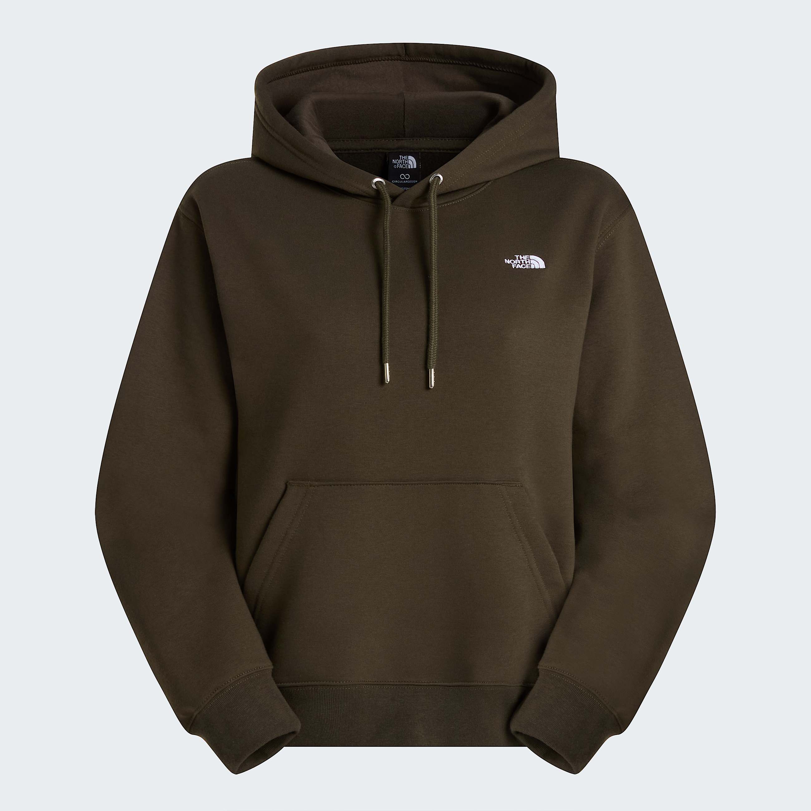 Womens TNF Essential Simple Dome Relaxed Hoodie TNF New Taupe Green ALT20
