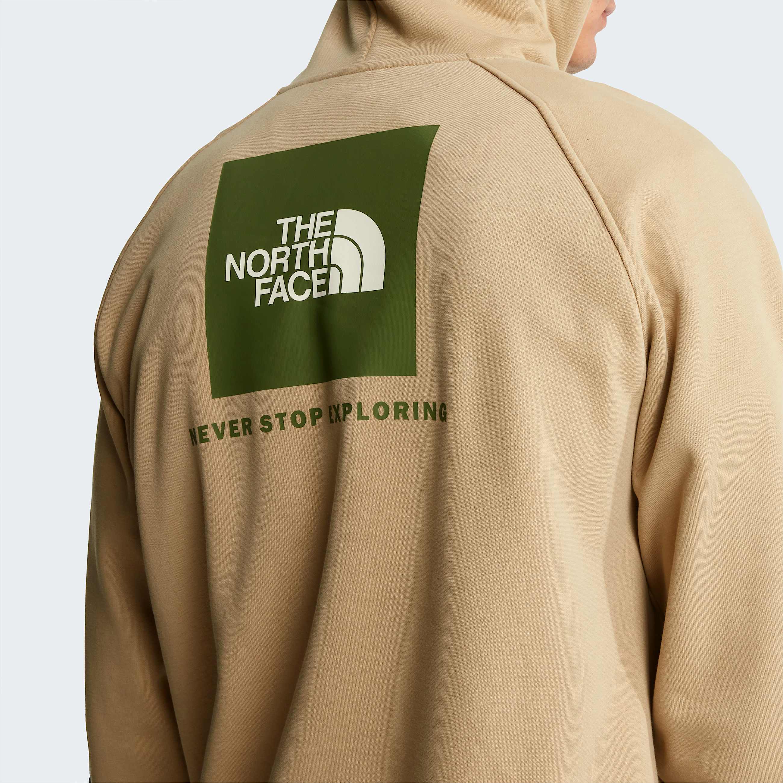 Mens Raglan NSE Box Hoodie TNF Khaki Stone ALT6