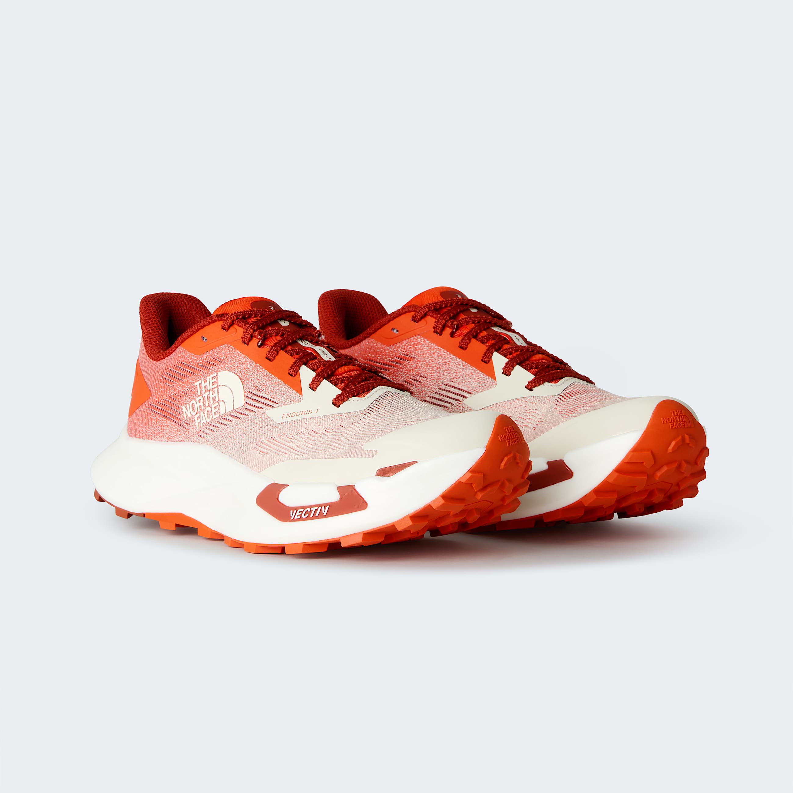 Mens VECTIV Enduris 4 Trail Running Shoes TNF Lava RedCalacatta ALT8