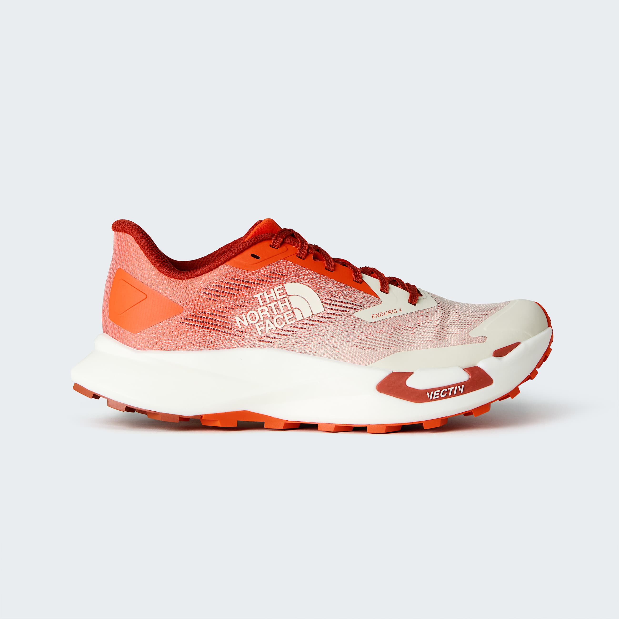 Mens VECTIV Enduris 4 Trail Running Shoes TNF Lava RedCalacatta HERO