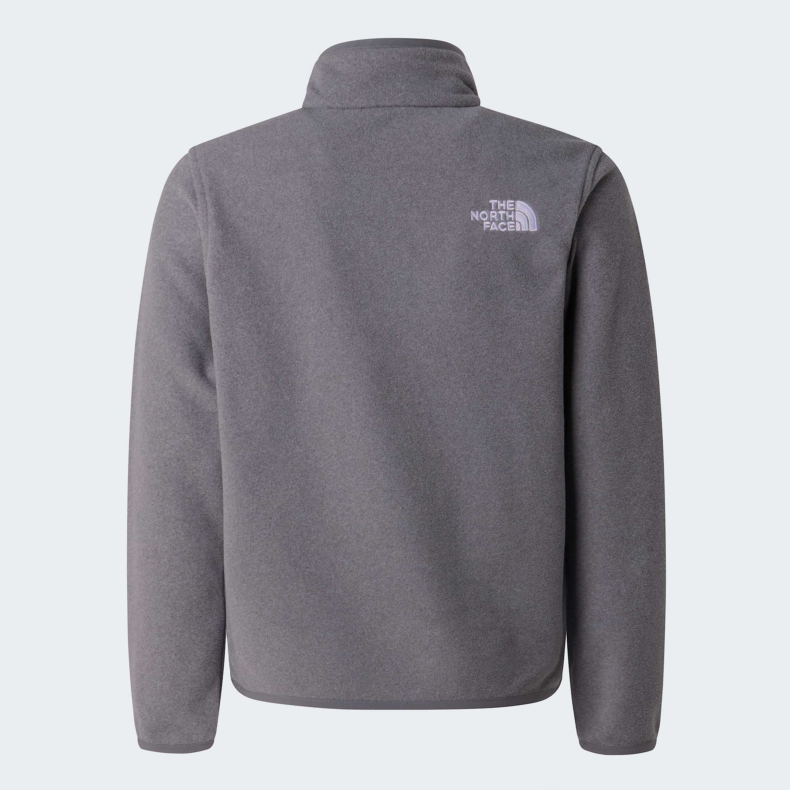 Glacierfleece met kwartrits voor tieners TNF TNF Mid Grey Heather ALT21