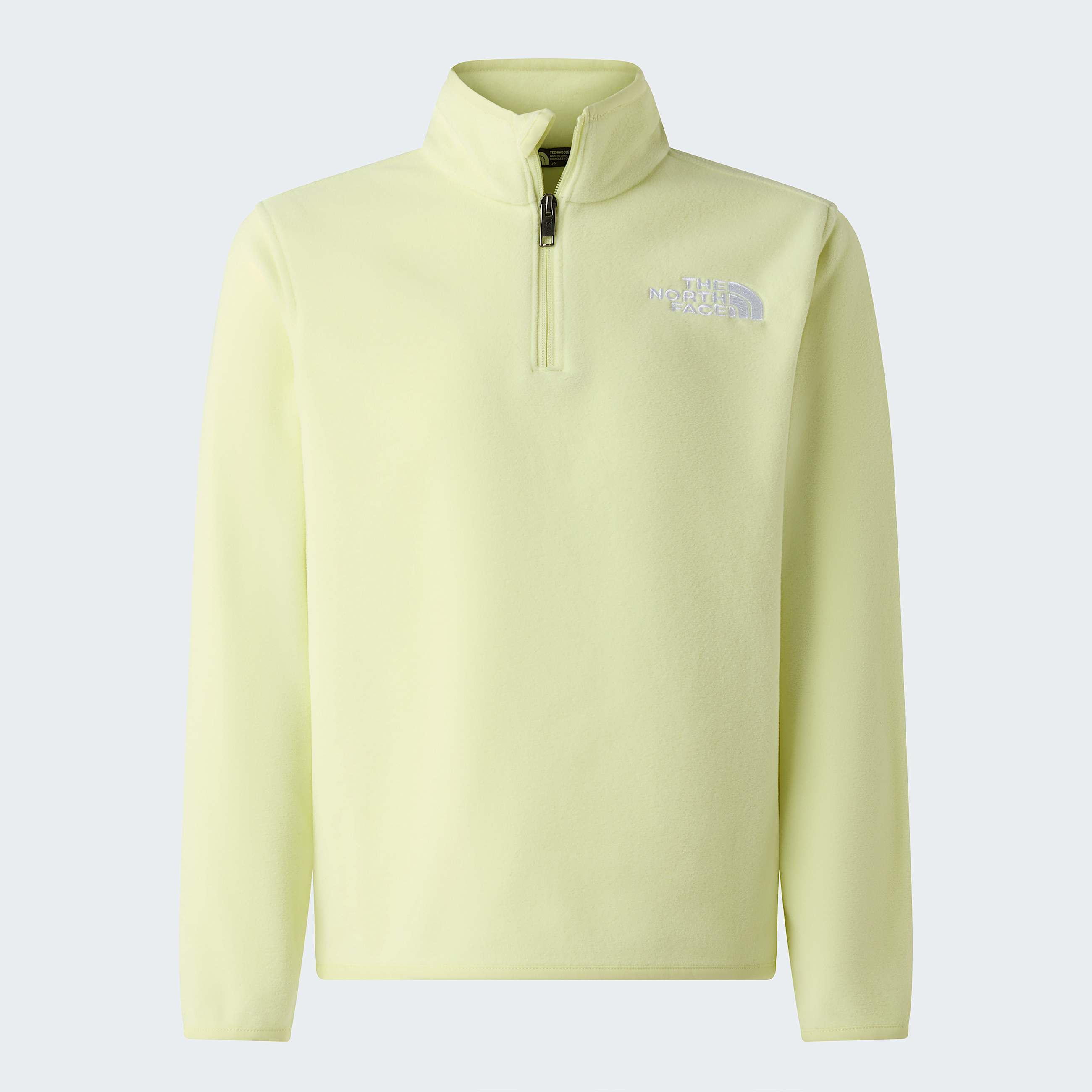 Glacierfleece met kwartrits voor tieners TNF Lemon Mist ALT20