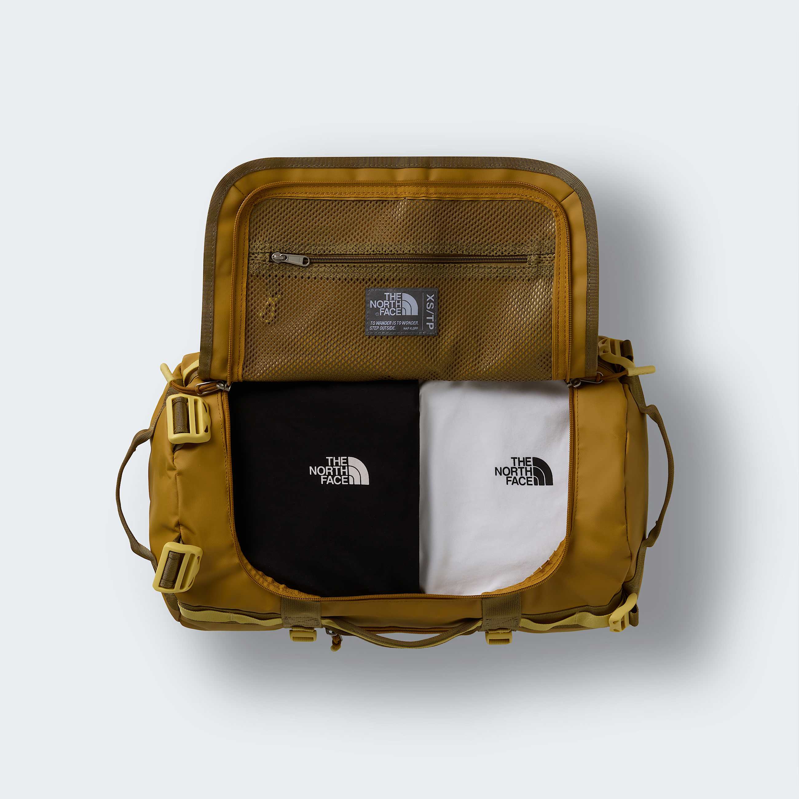 Base Camp Duffel 31L  Extra Small TNF Golden TanCedarHoneyed Sand ALT2