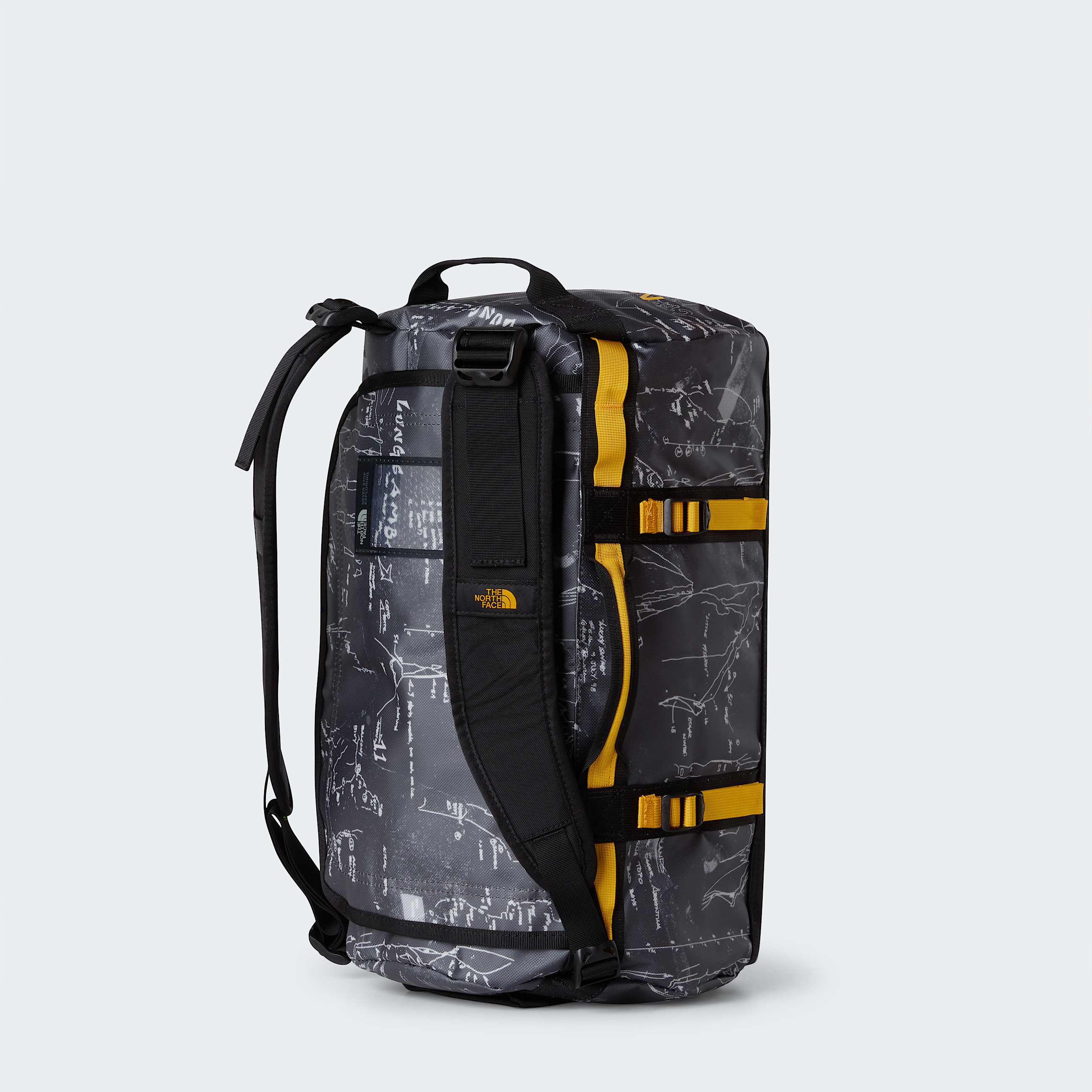 Base Camp DuffelTasche 31L  XS TNF Anthracite Grey Conrad Topos PrintSummit Gold ALT3